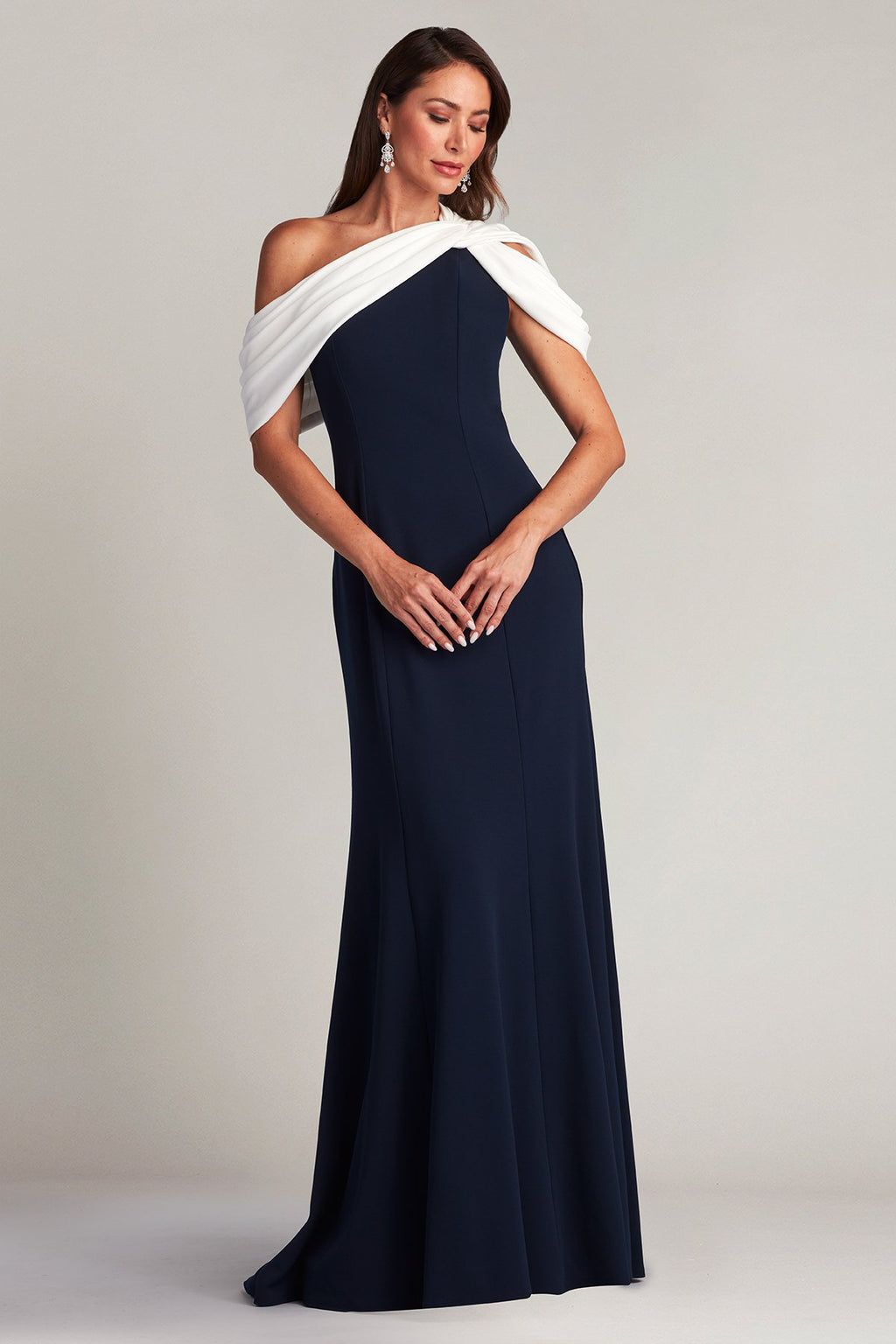 Copley Shoulder Drape Gown