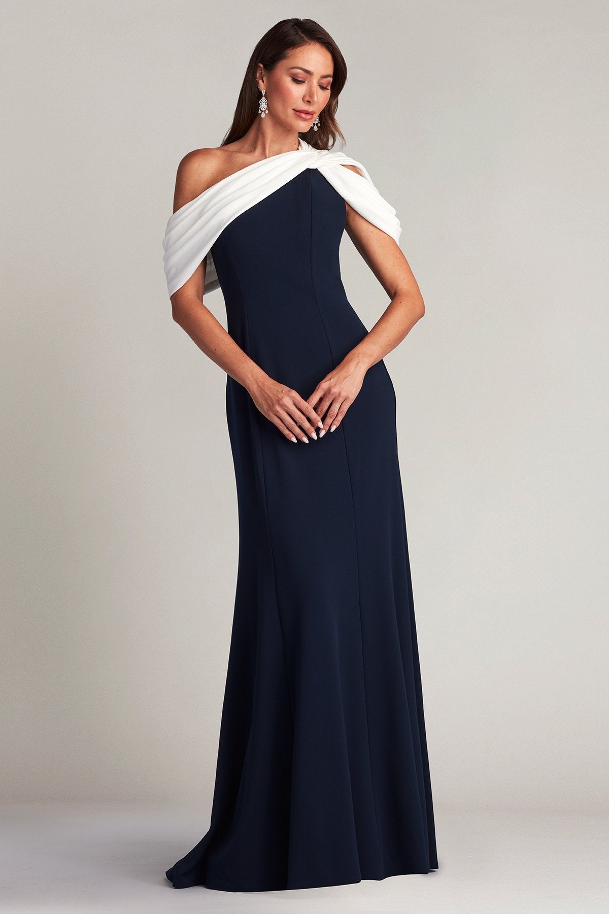 Copley Shoulder Drape Gown