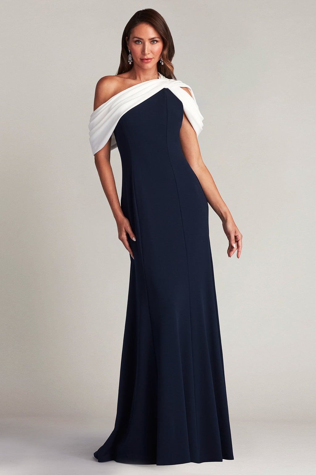 Copley Shoulder Drape Gown
