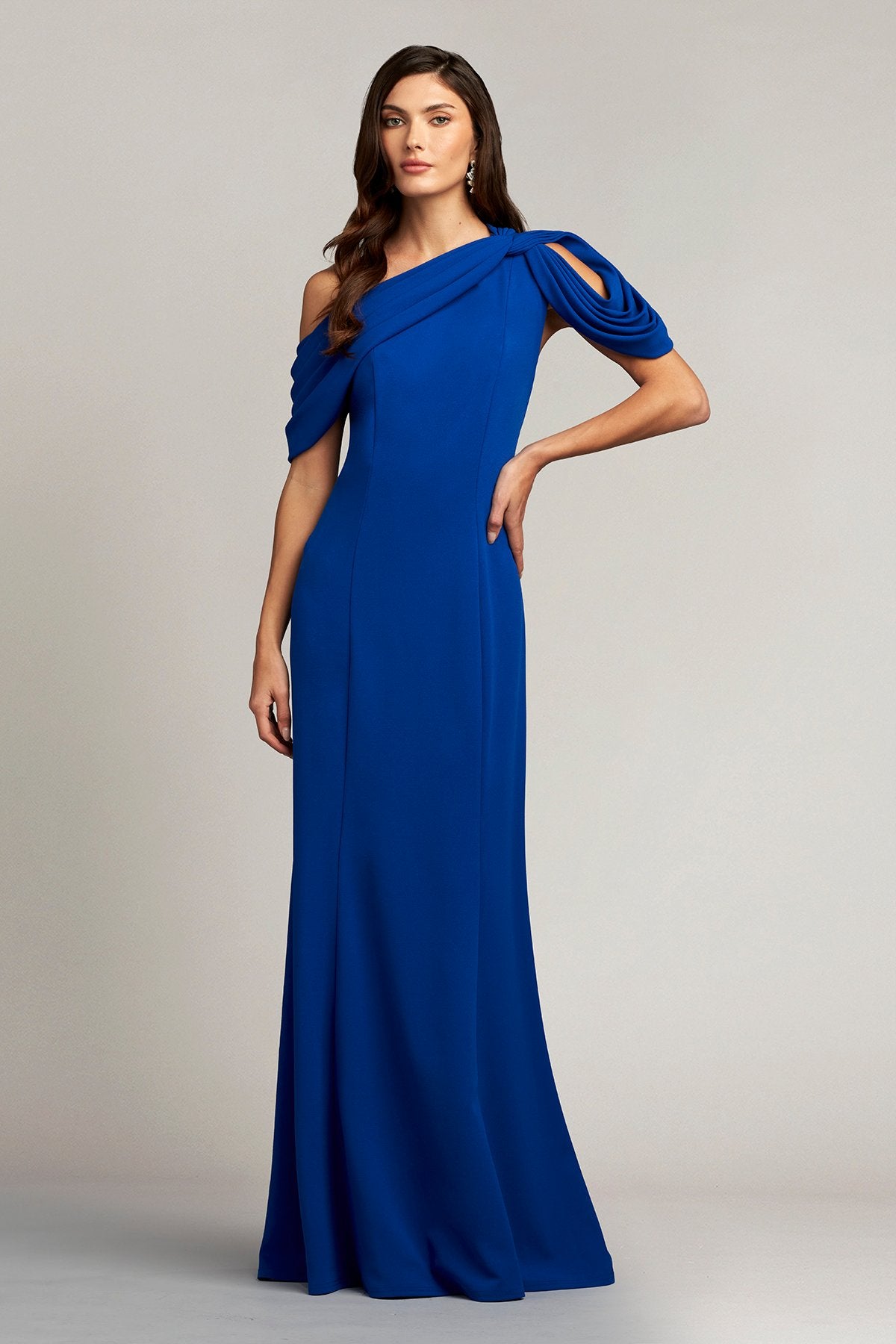 Copley Shoulder Drape Gown