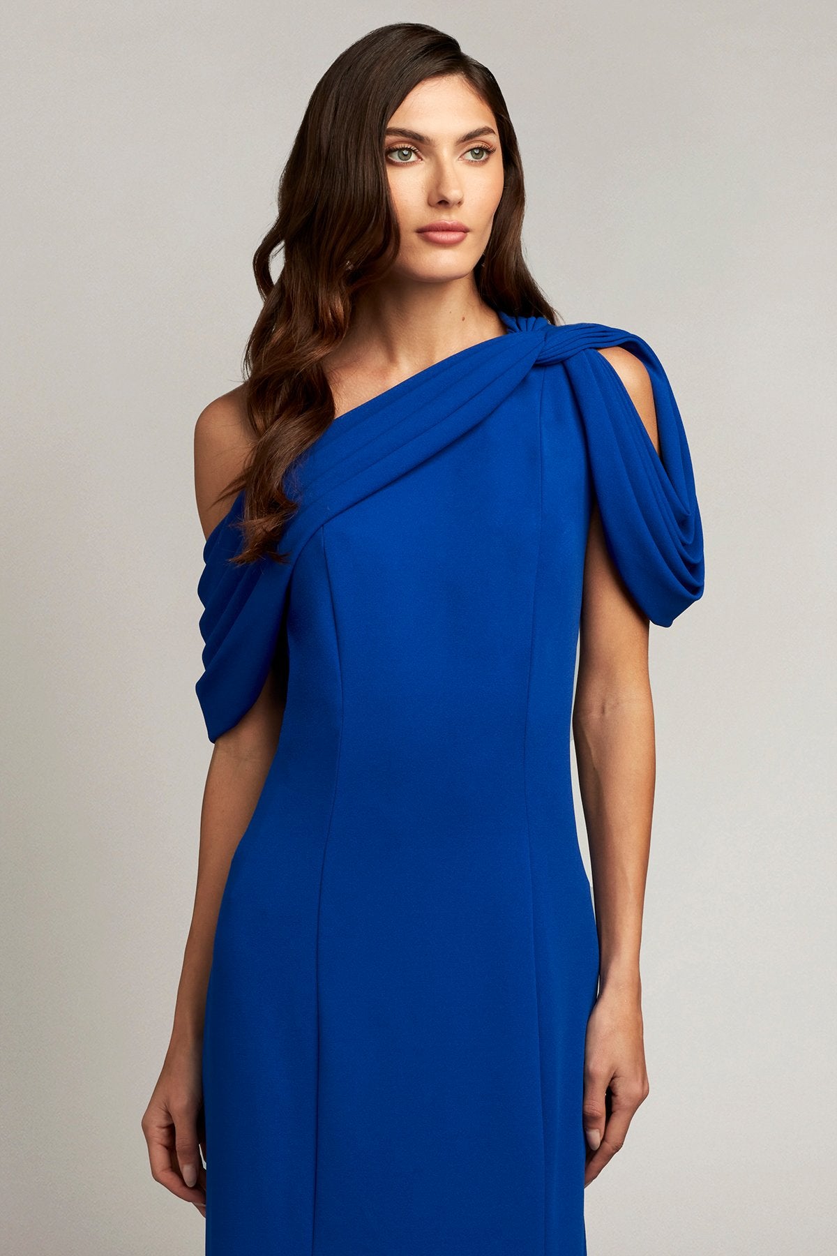 Copley Shoulder Drape Gown