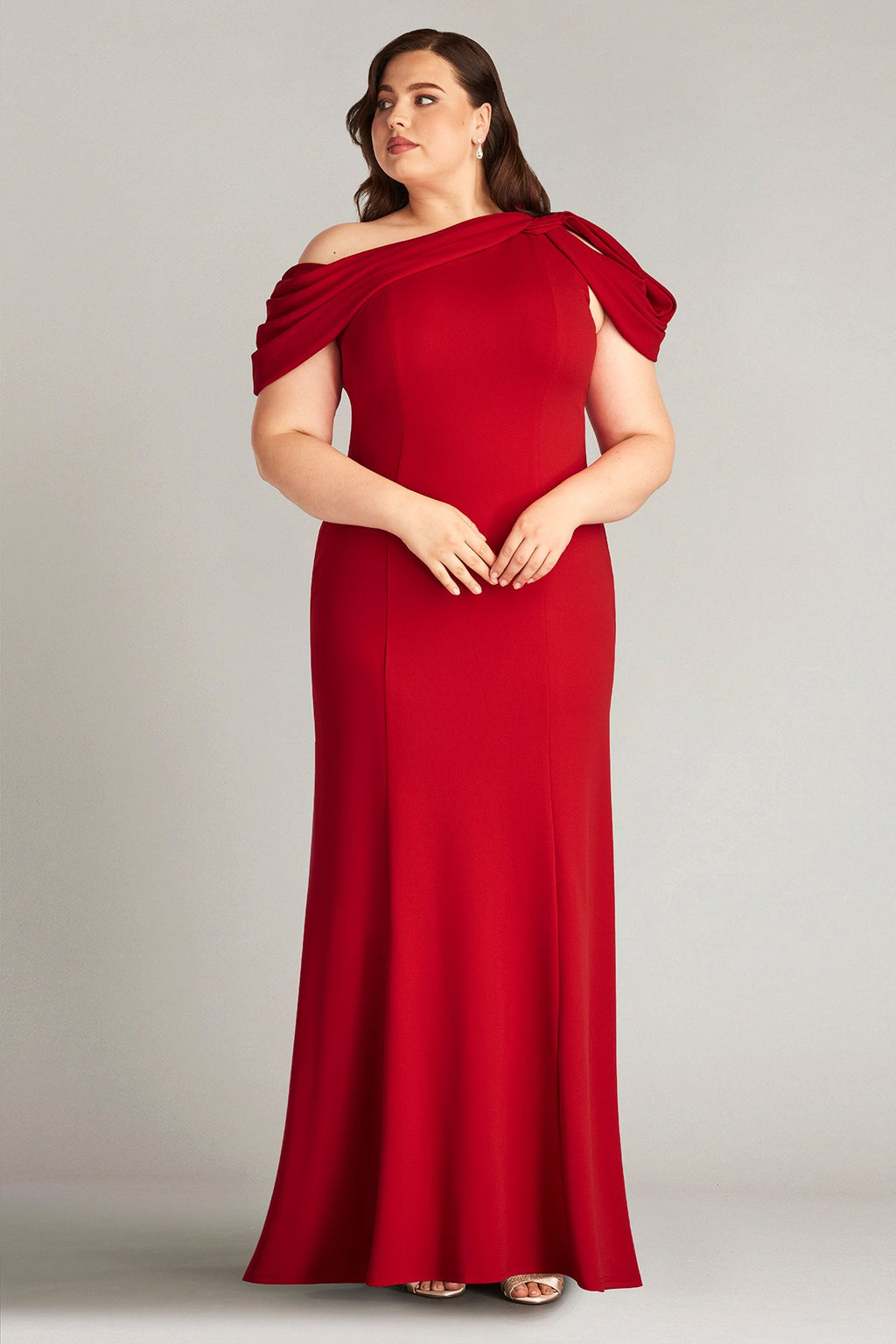 Copley Shoulder Drape Gown - PLUS SIZE