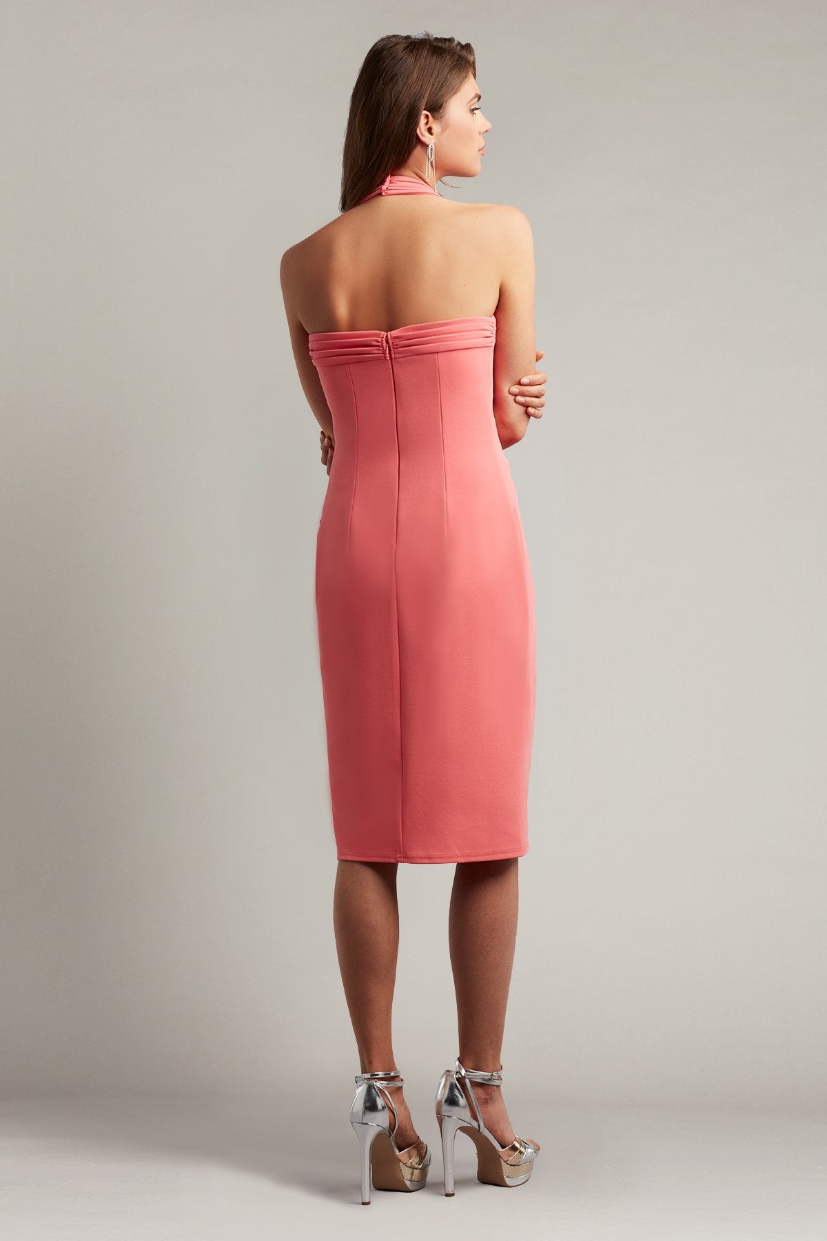 Angela Draped Halter Dress