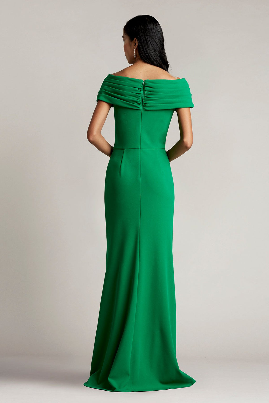 Marion Draped Crepe Gown