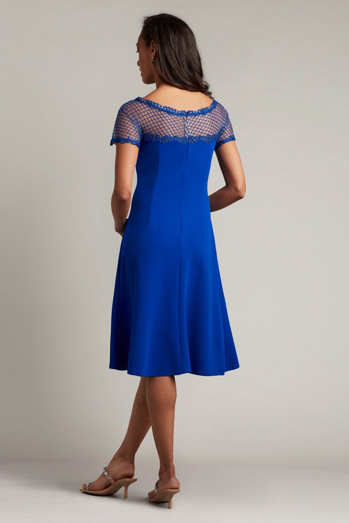 Wayne Illusion Crepe Dress