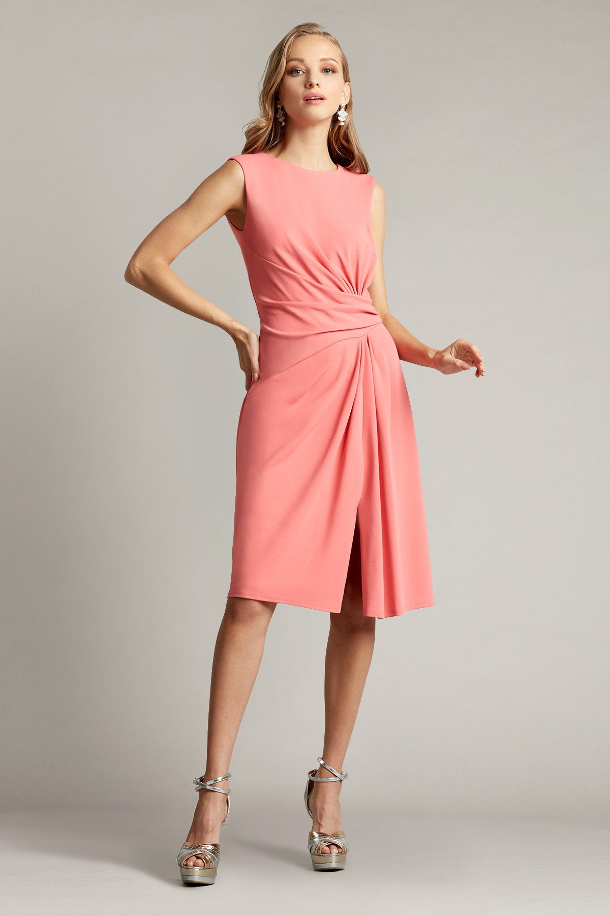 Morris Draped Crepe Dress