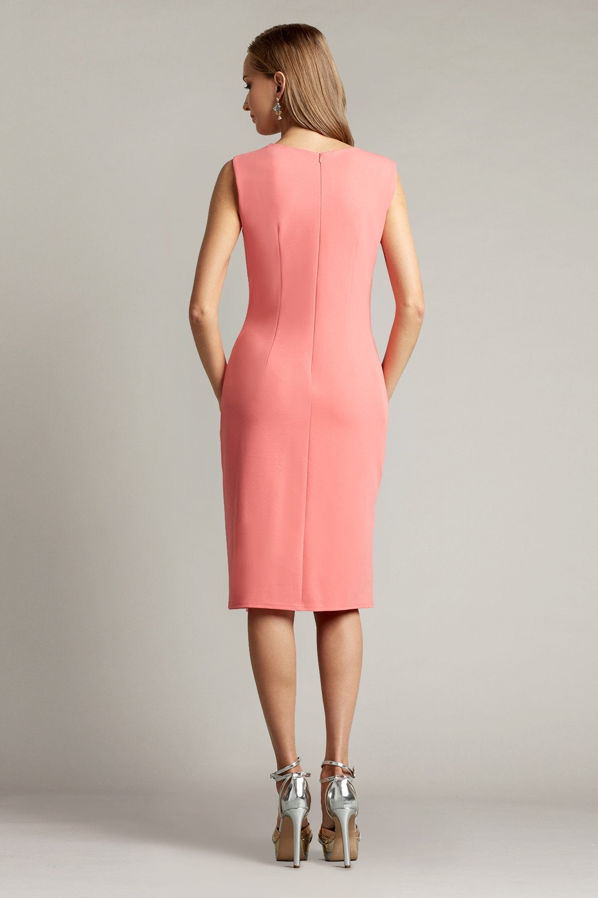 Morris Draped Crepe Dress