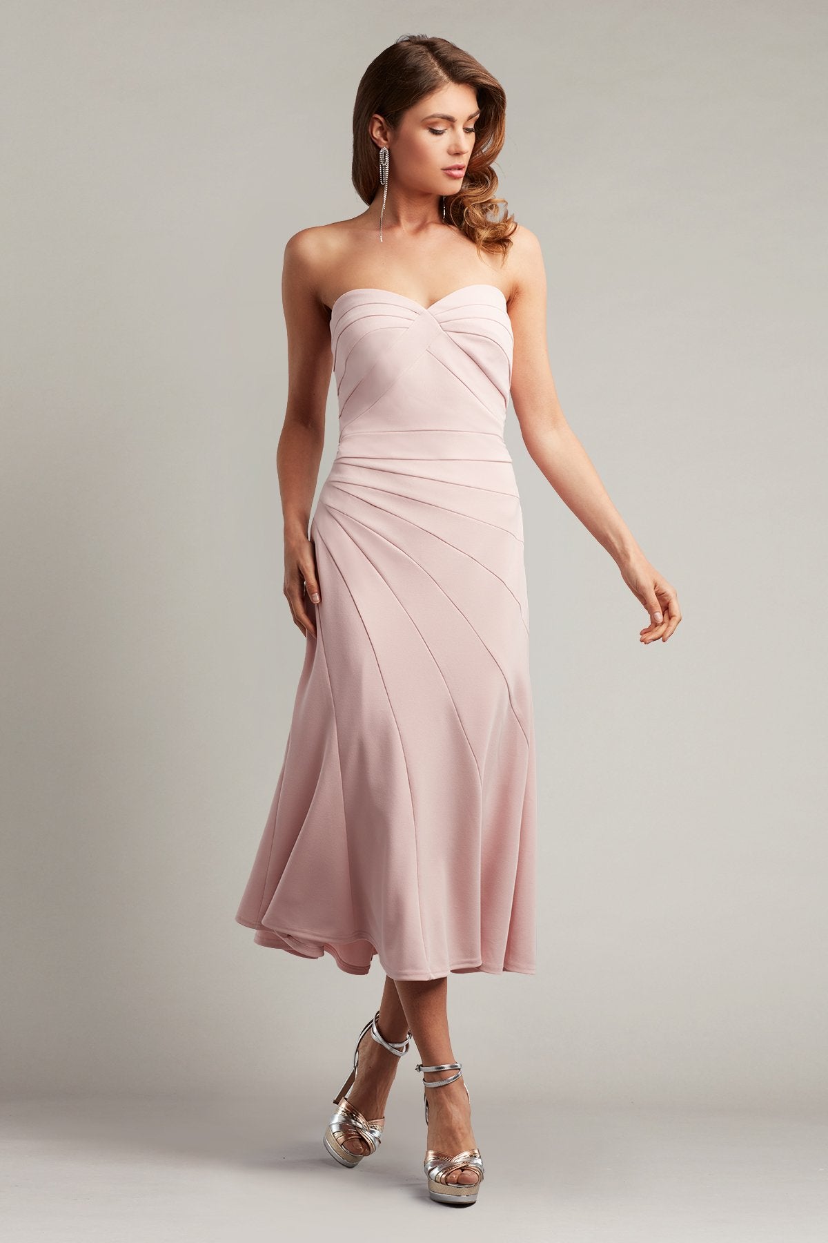 Wilma Strapless Crepe Dress