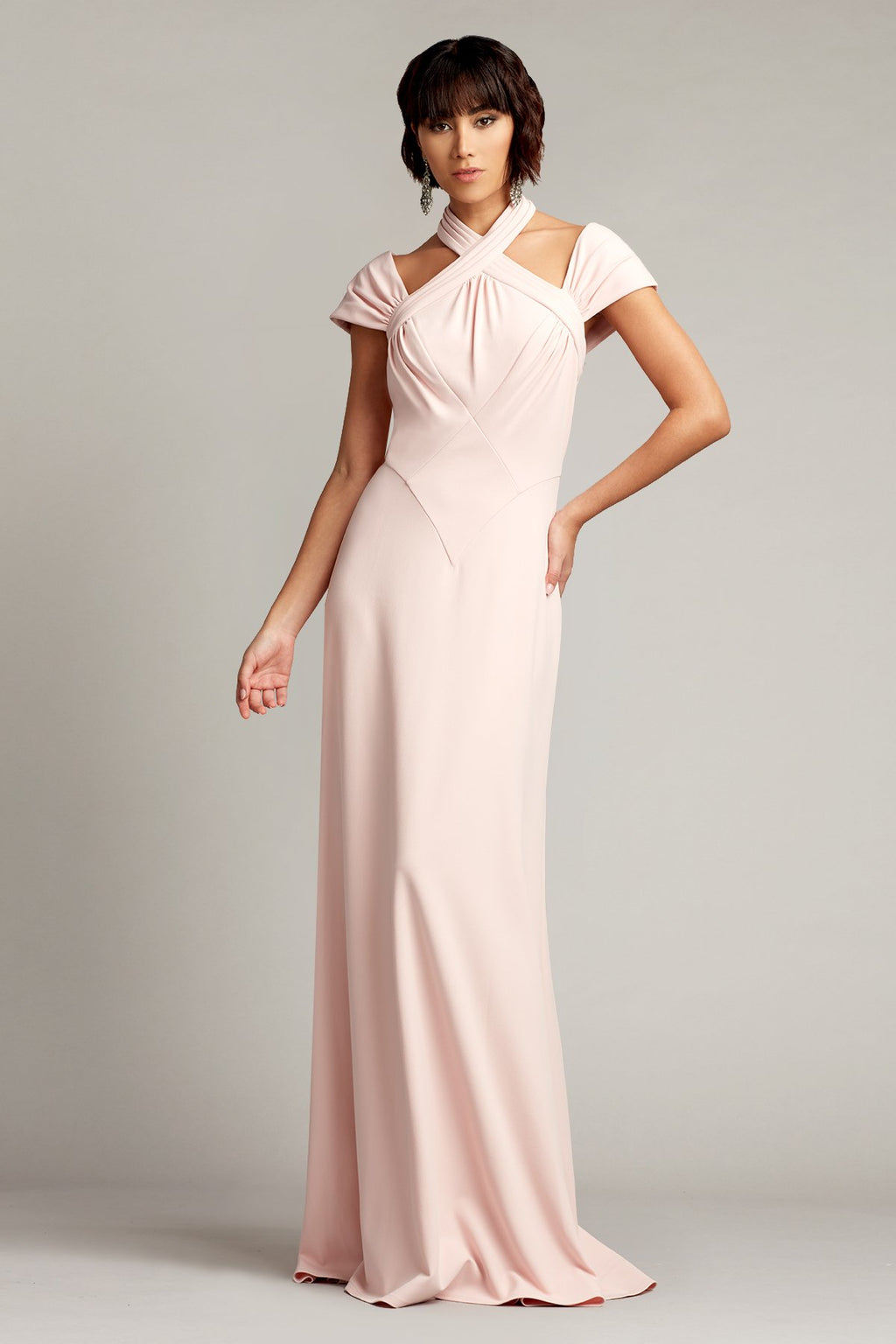 Warren Cutout Halter Gown