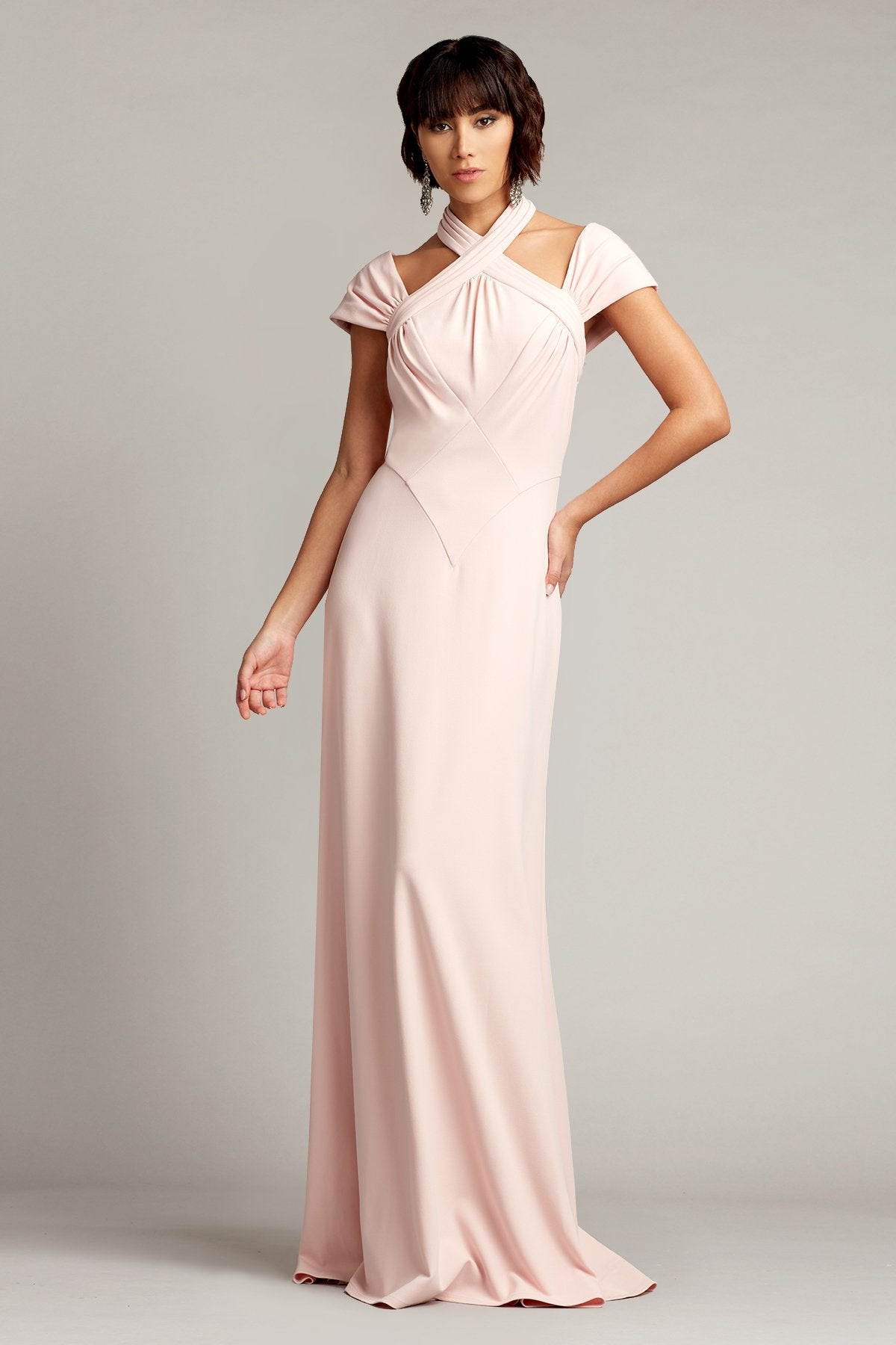 Warren Cutout Halter Gown