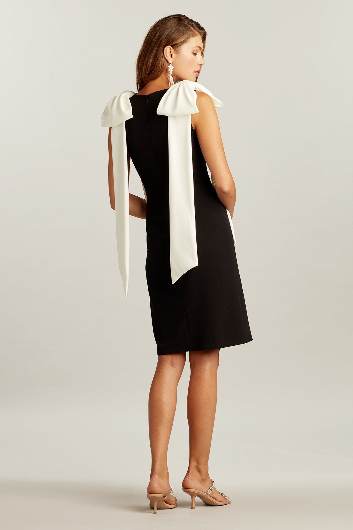 Julia Cascading Sash Dress