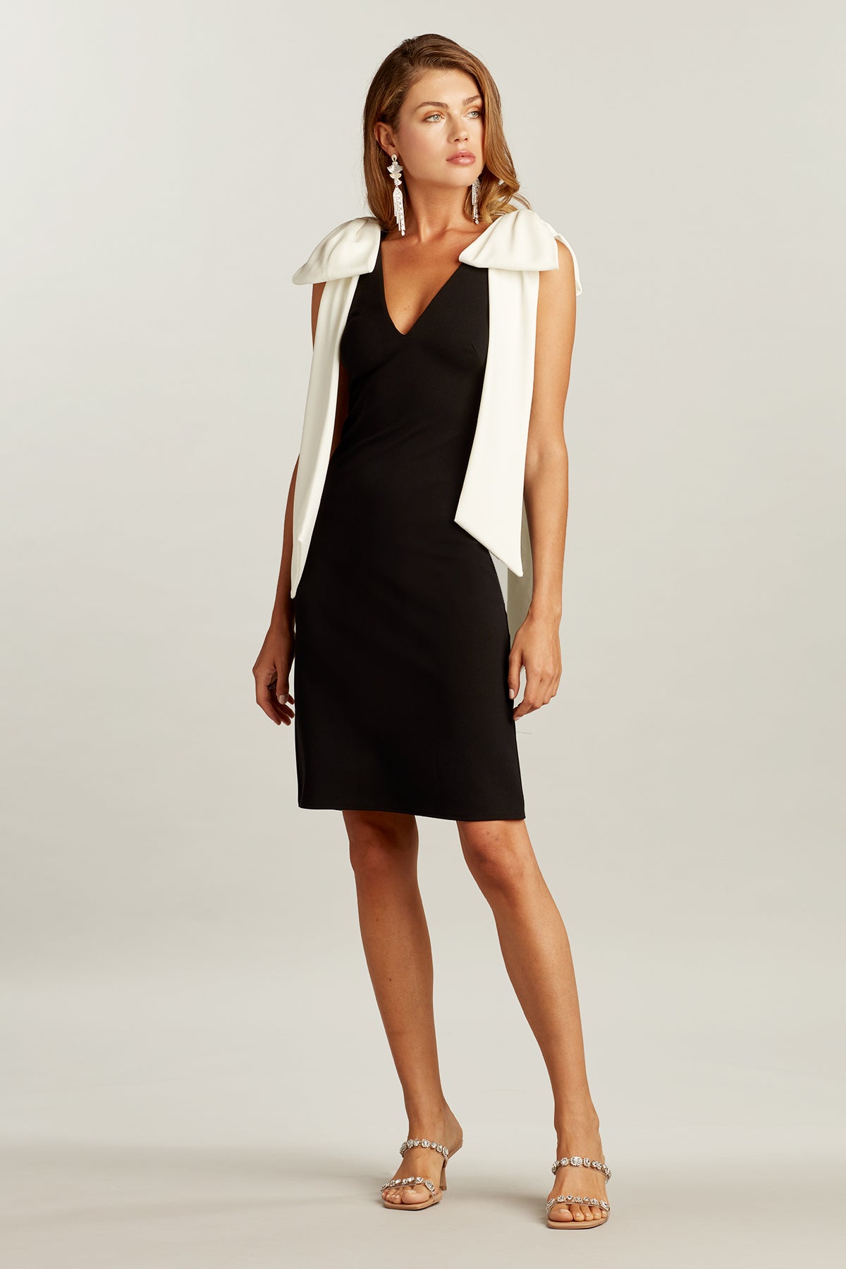 Julia Cascading Sash Dress