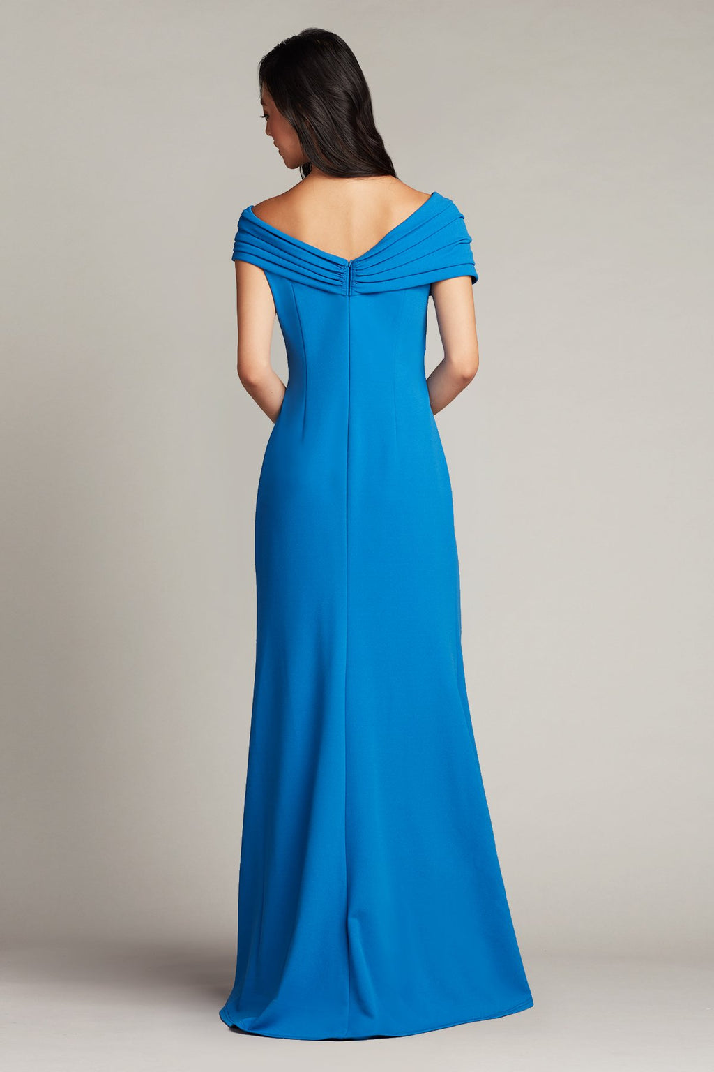 Danya Draped Crepe Gown
