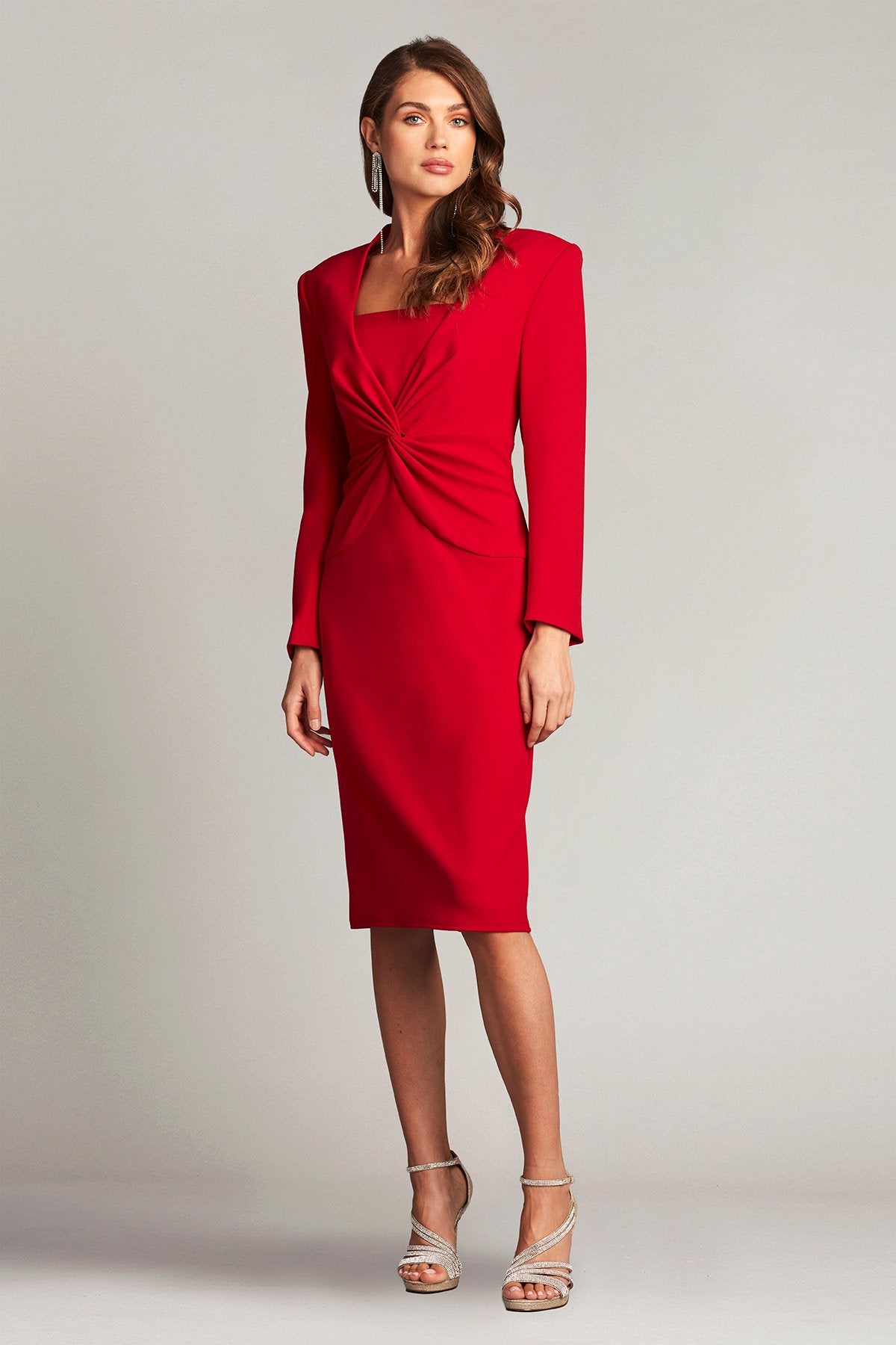 Atria Layered Twist-Drape Dress