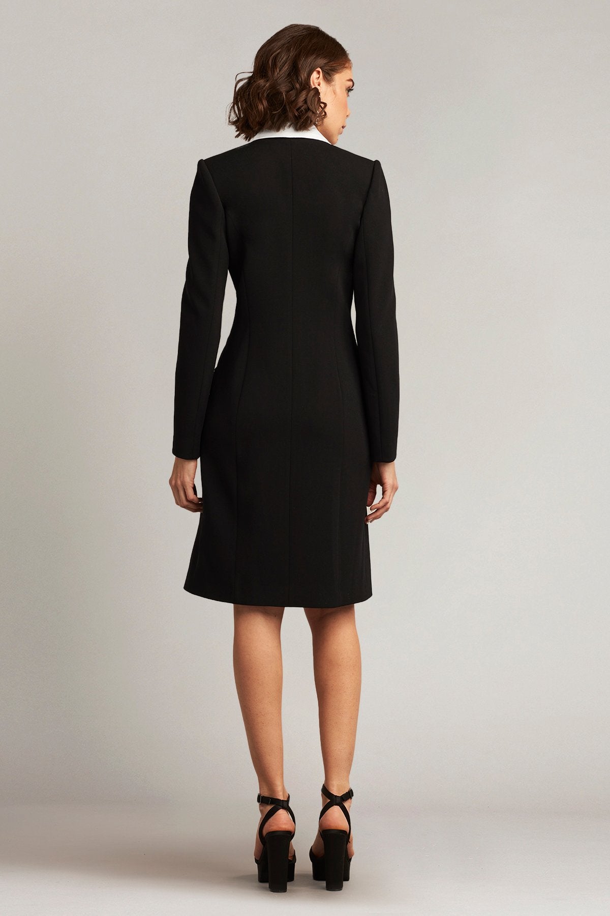 McKay Double-Breasted Coat Dress IV/BK – Tadashi Shoji Official
