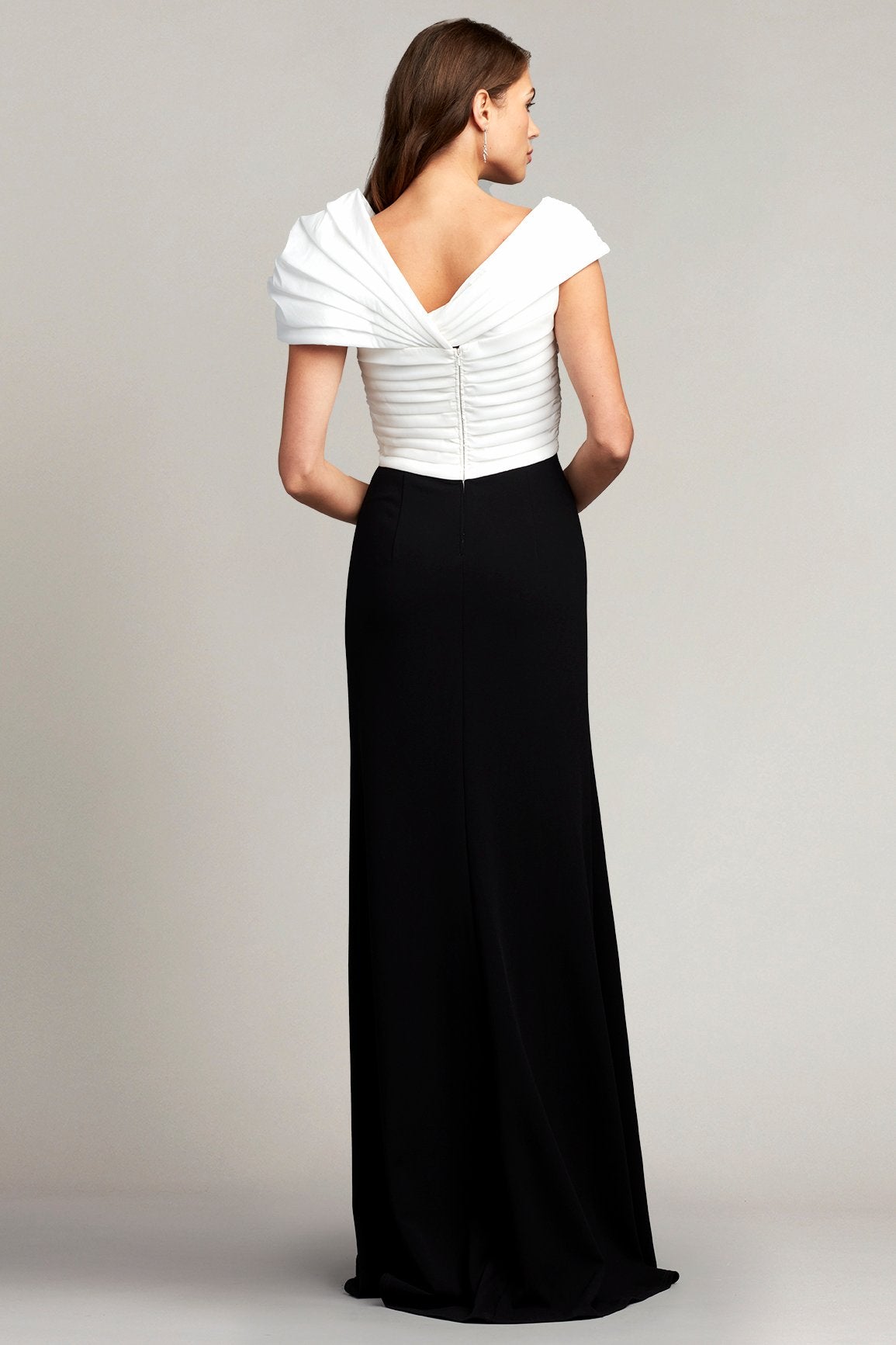 Humphrey Two-Tone Draped Bodice Gown