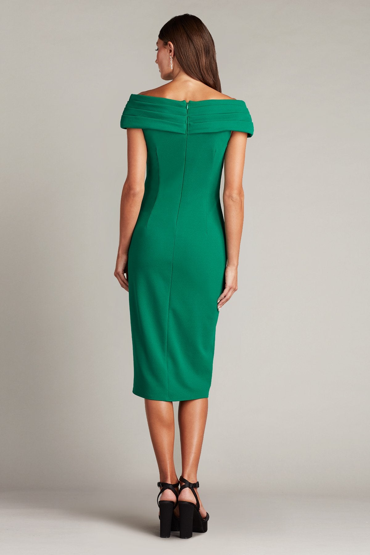Maribel Draped V-Neck Dress