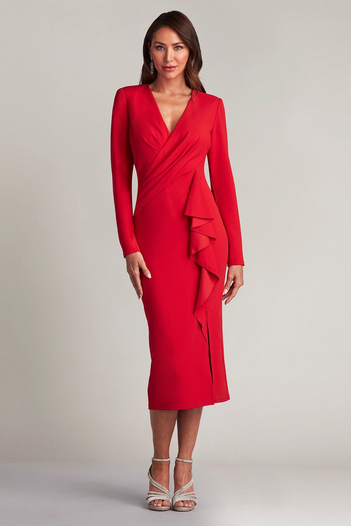 Bennie Flounce Midi Dress