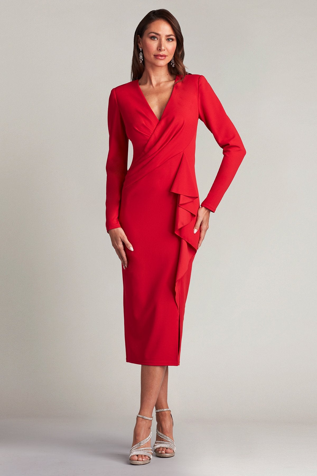 Bennie Flounce Midi Dress