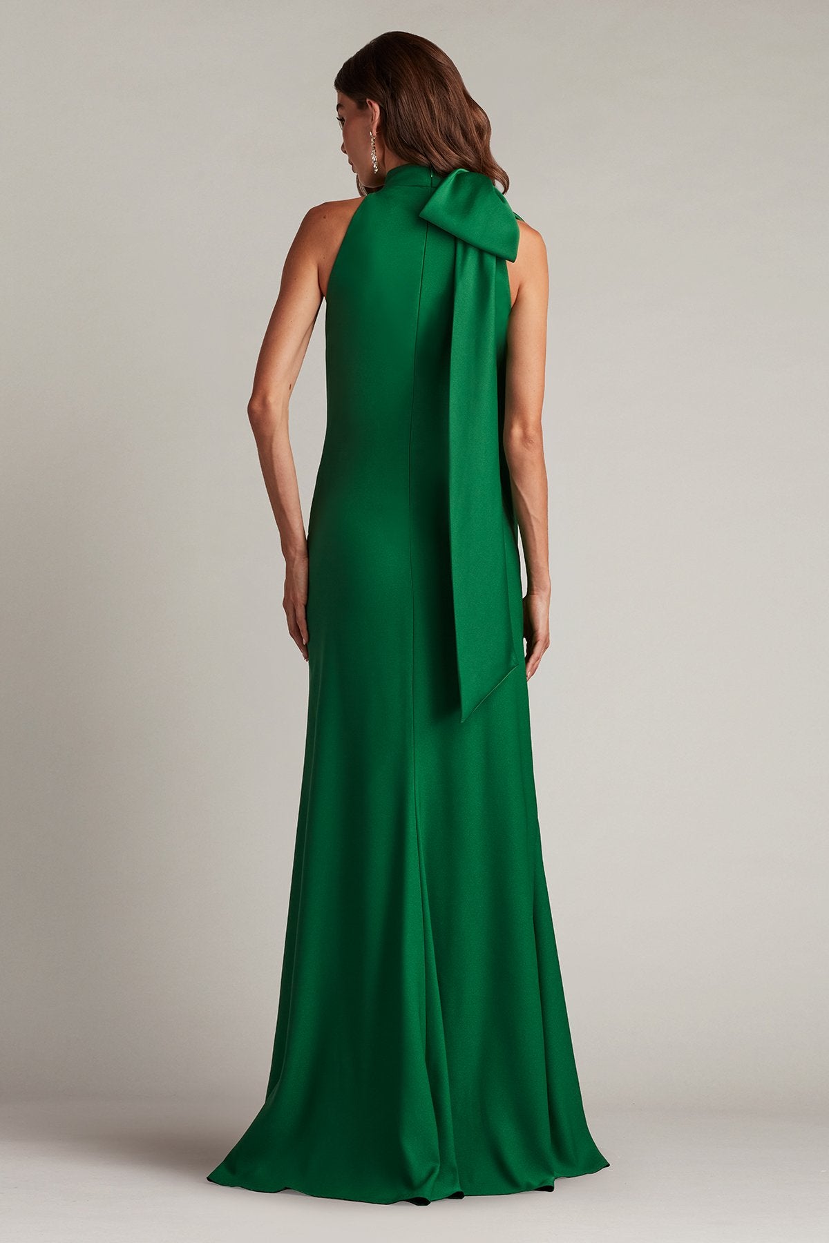 Sims Shoulder Bow Halter Gown