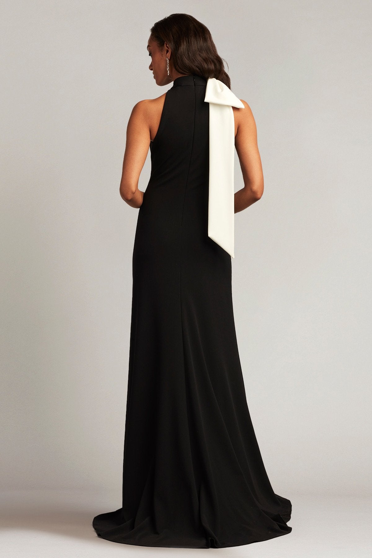 Sims Shoulder Bow Halter Gown