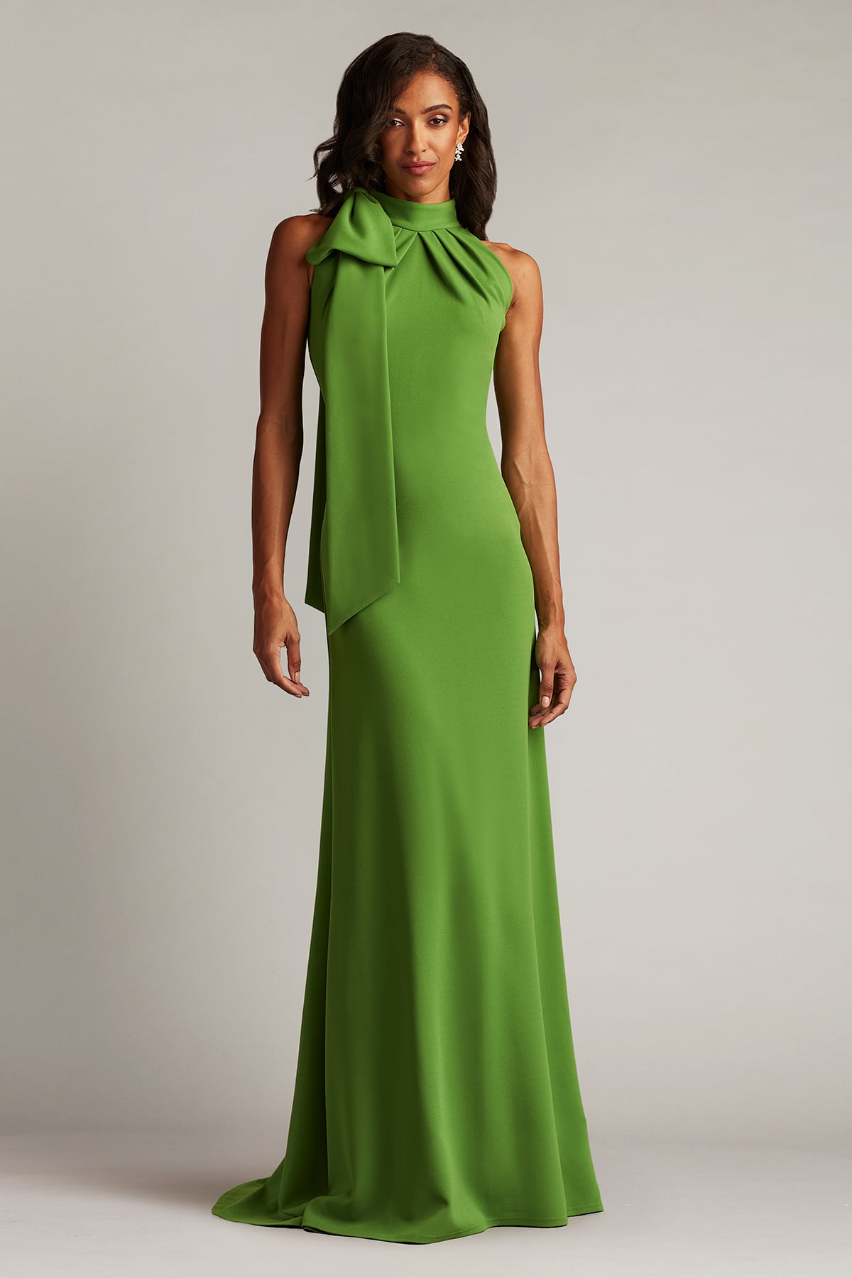 Sims Shoulder Bow Halter Gown