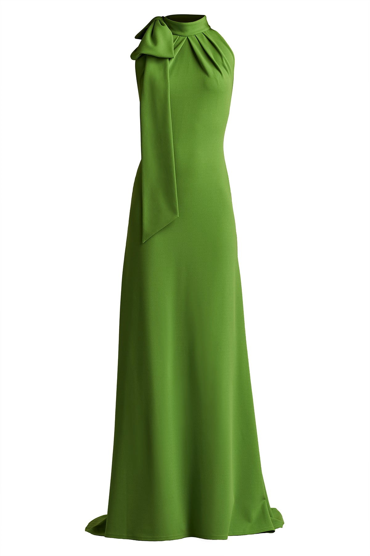 Sims Shoulder Bow Halter Gown