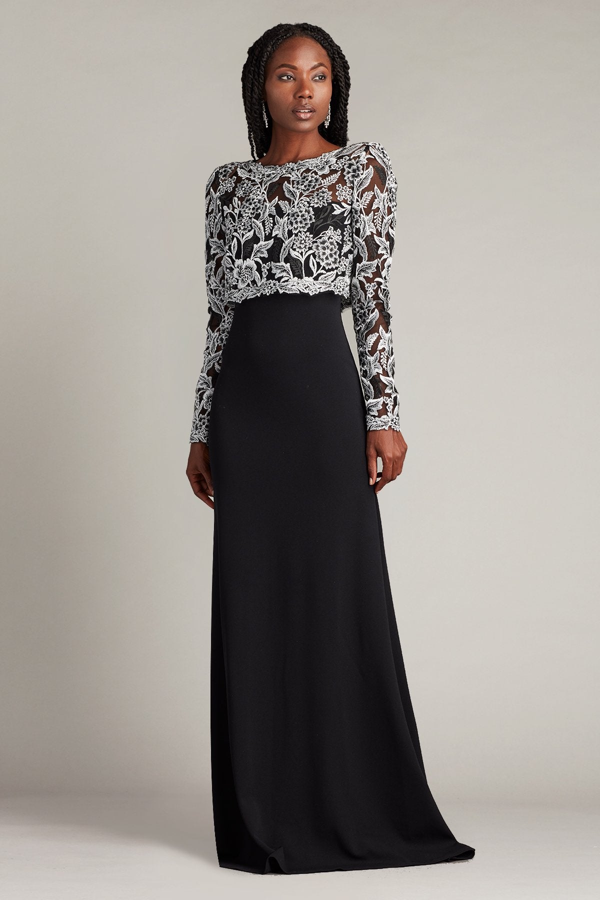 EMMA Rosette Low Back Gown