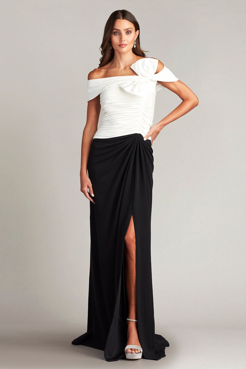 Darina Draped Bow Gown