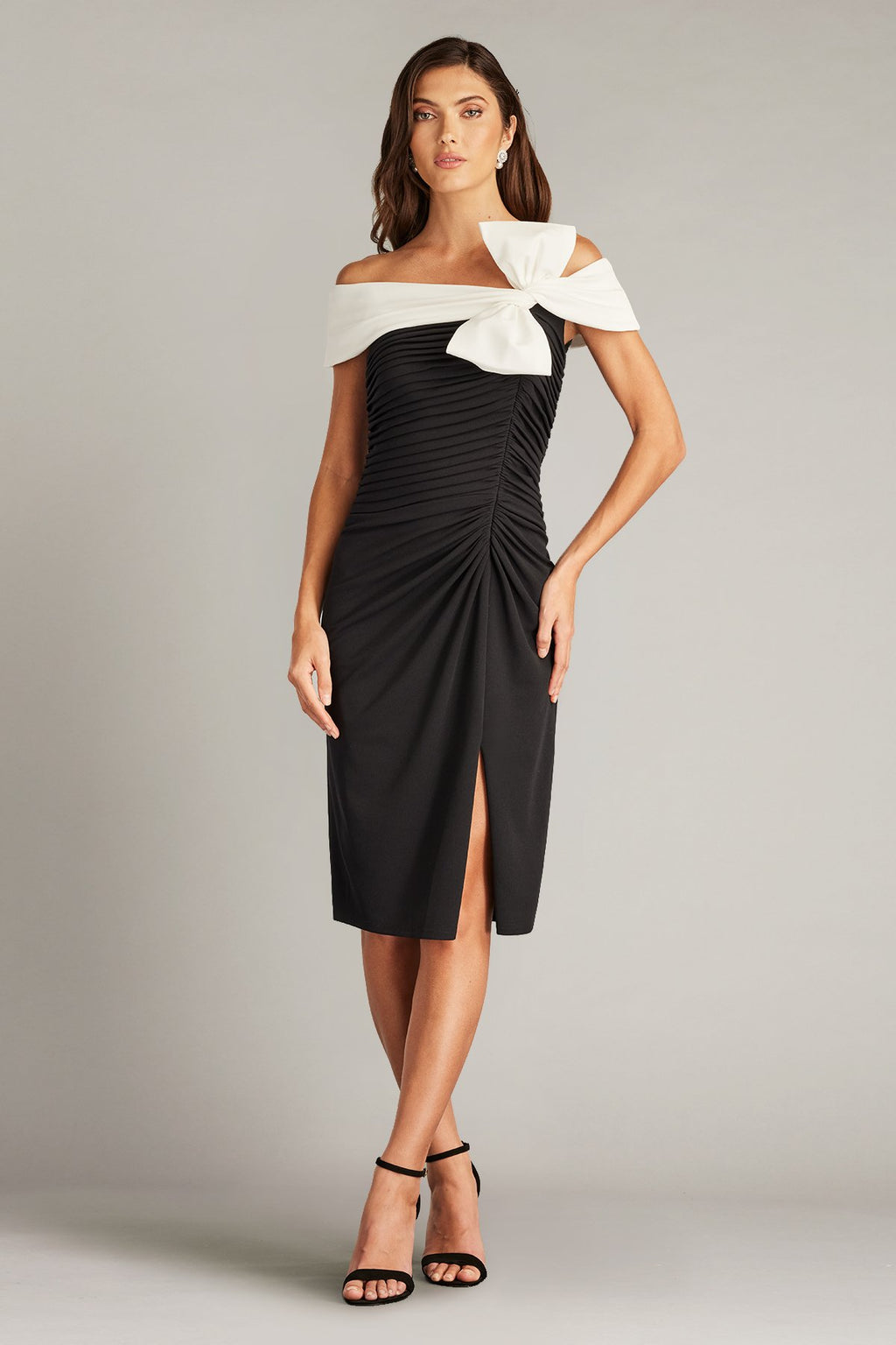 Darina Draped Bow Dress