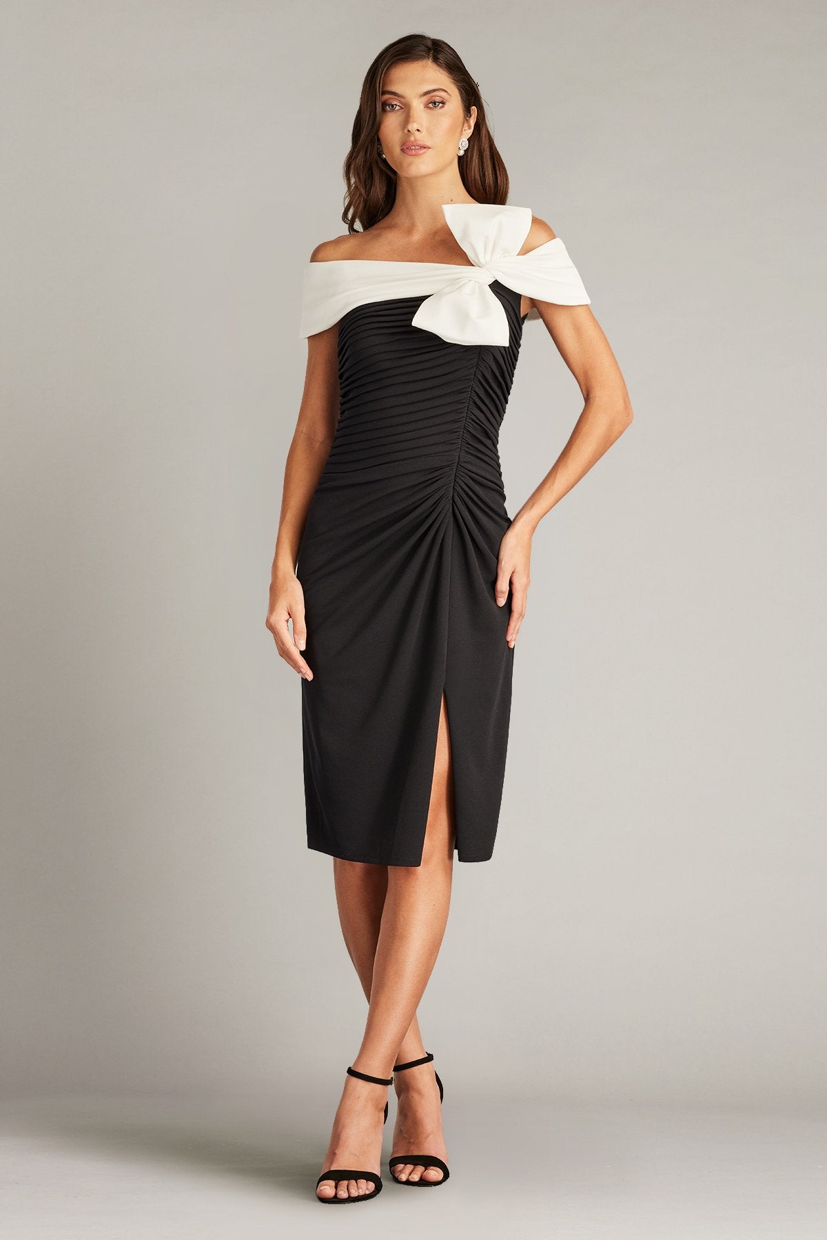 Darina Draped Bow Dress
