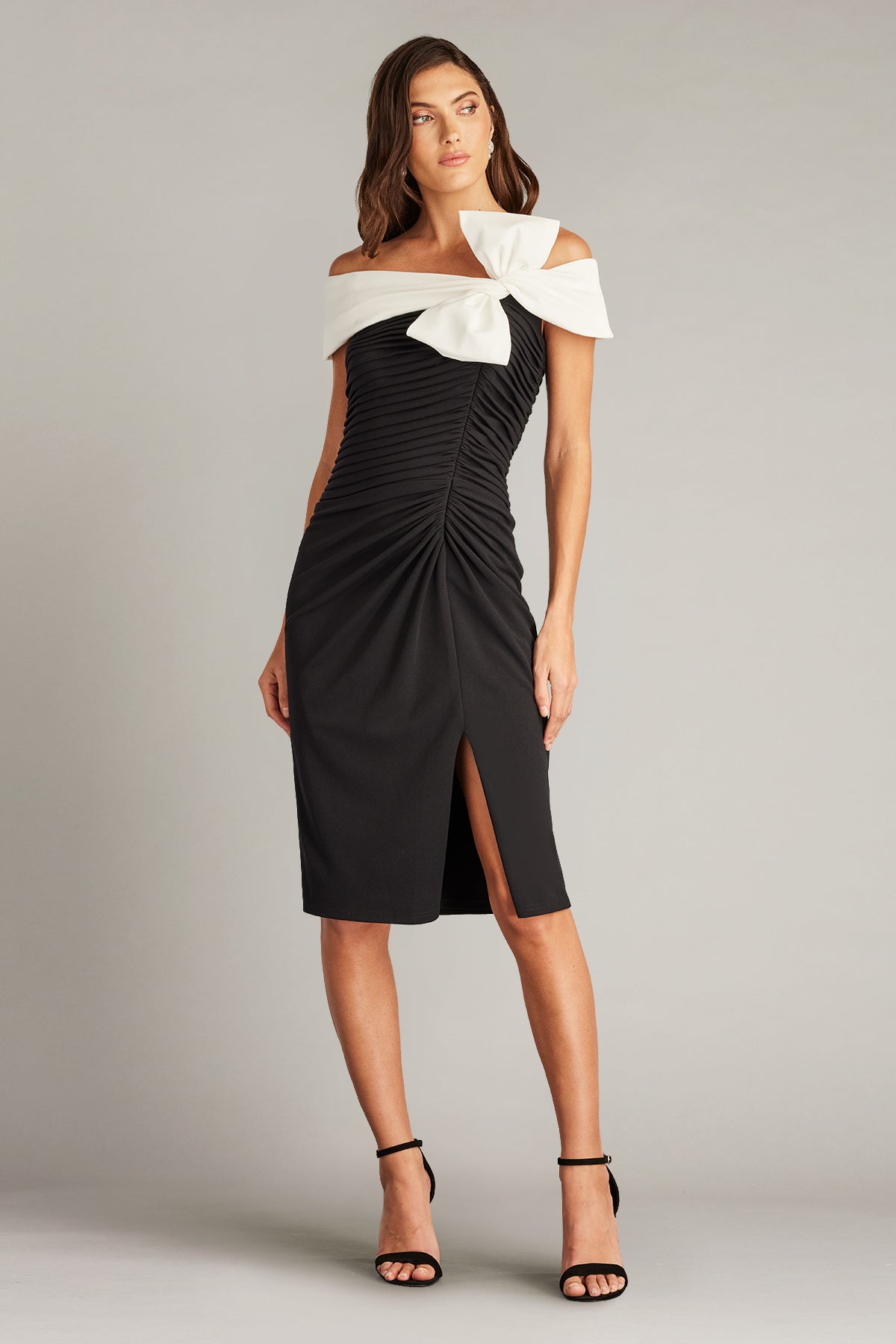 Darina Draped Bow Dress