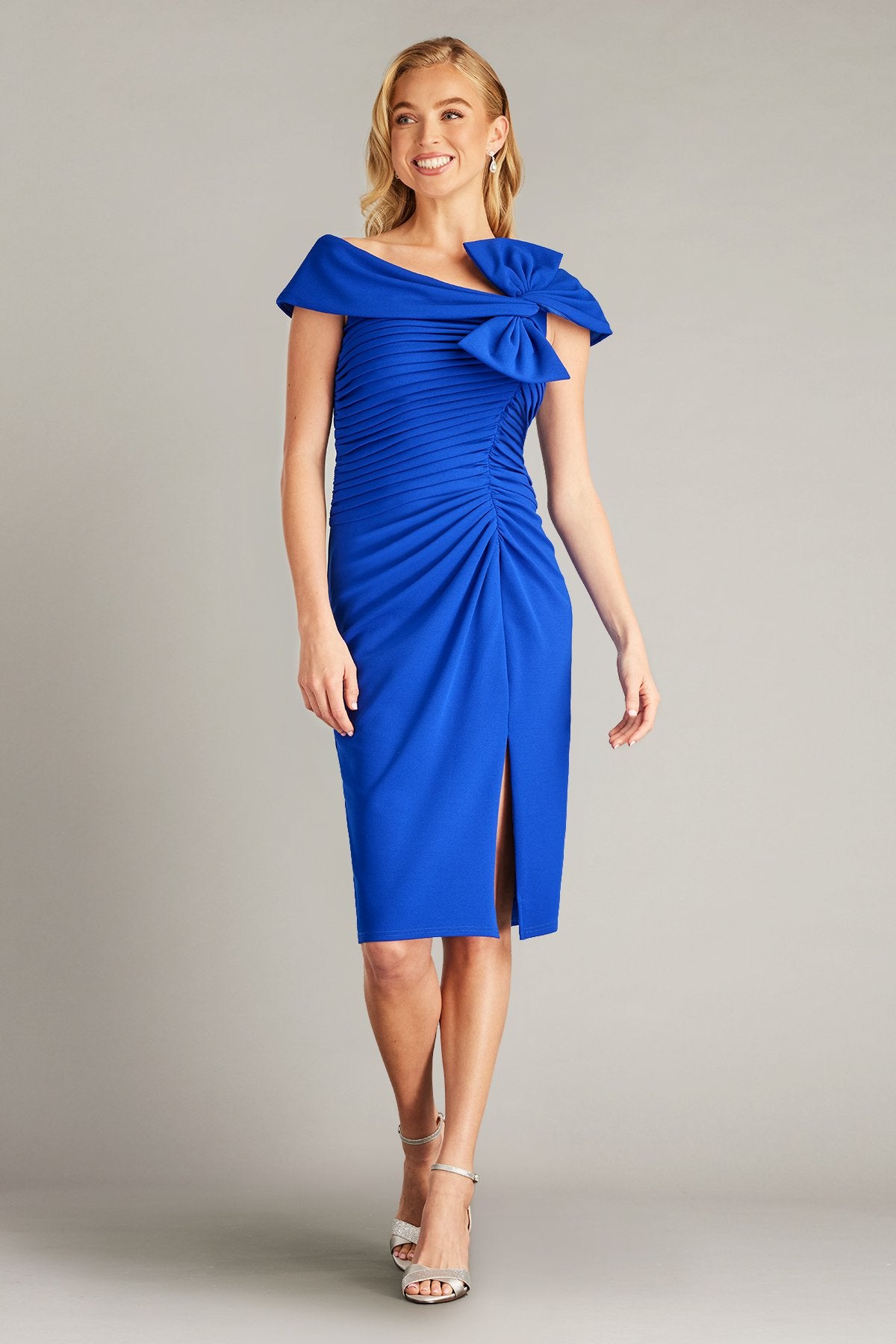Darina Draped Bow Dress