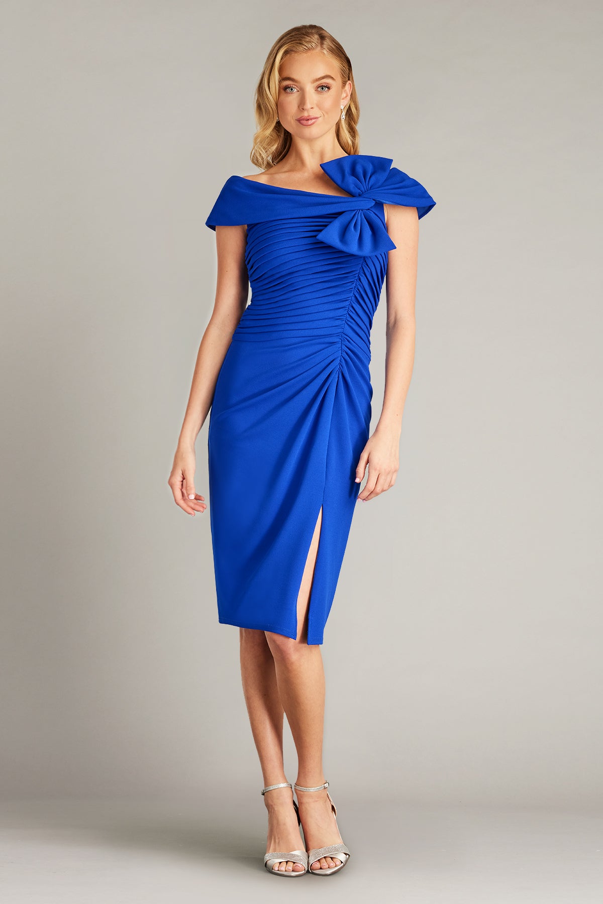 Darina Draped Bow Dress