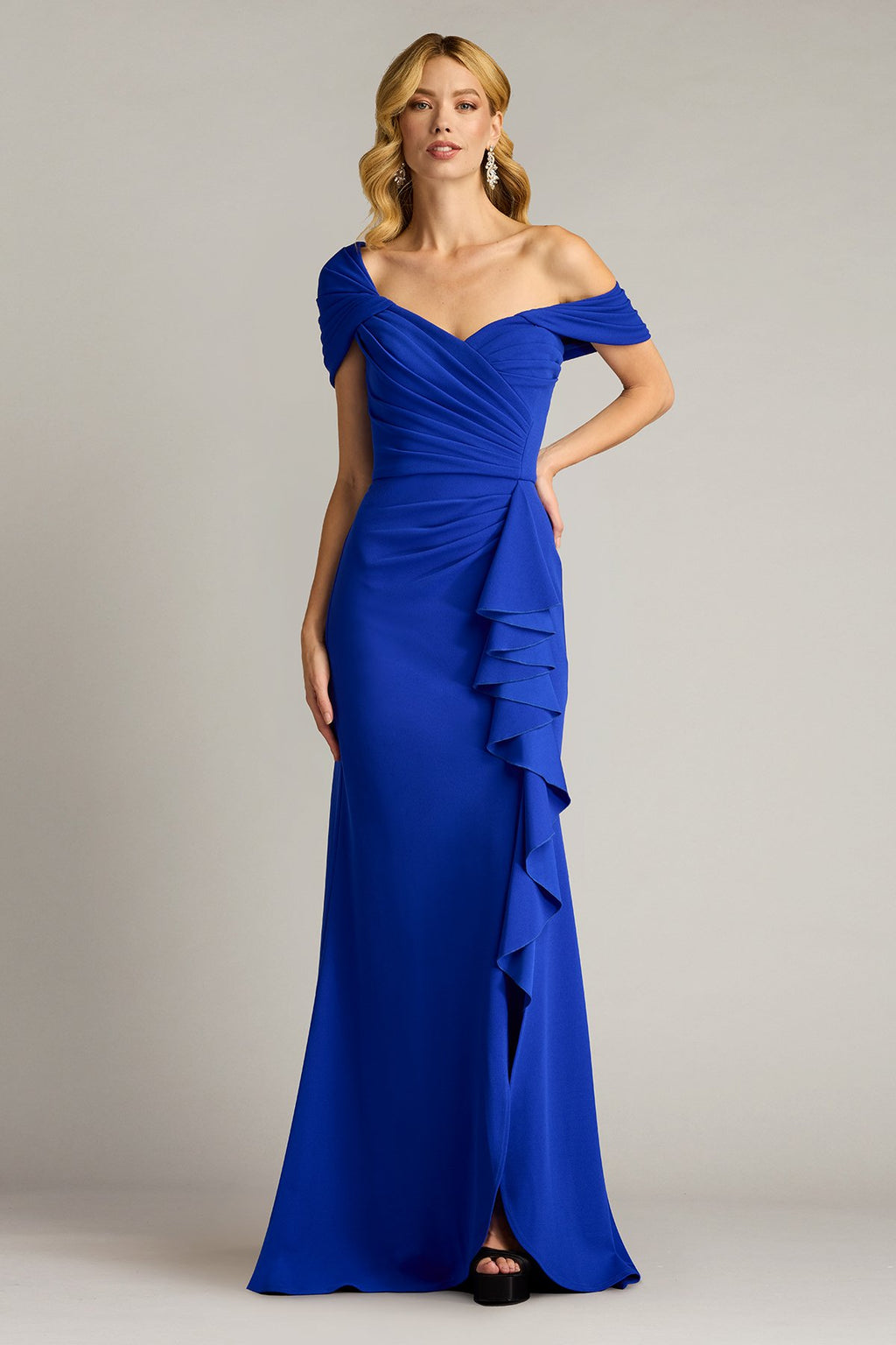Drea Waterfall Flounce Gown