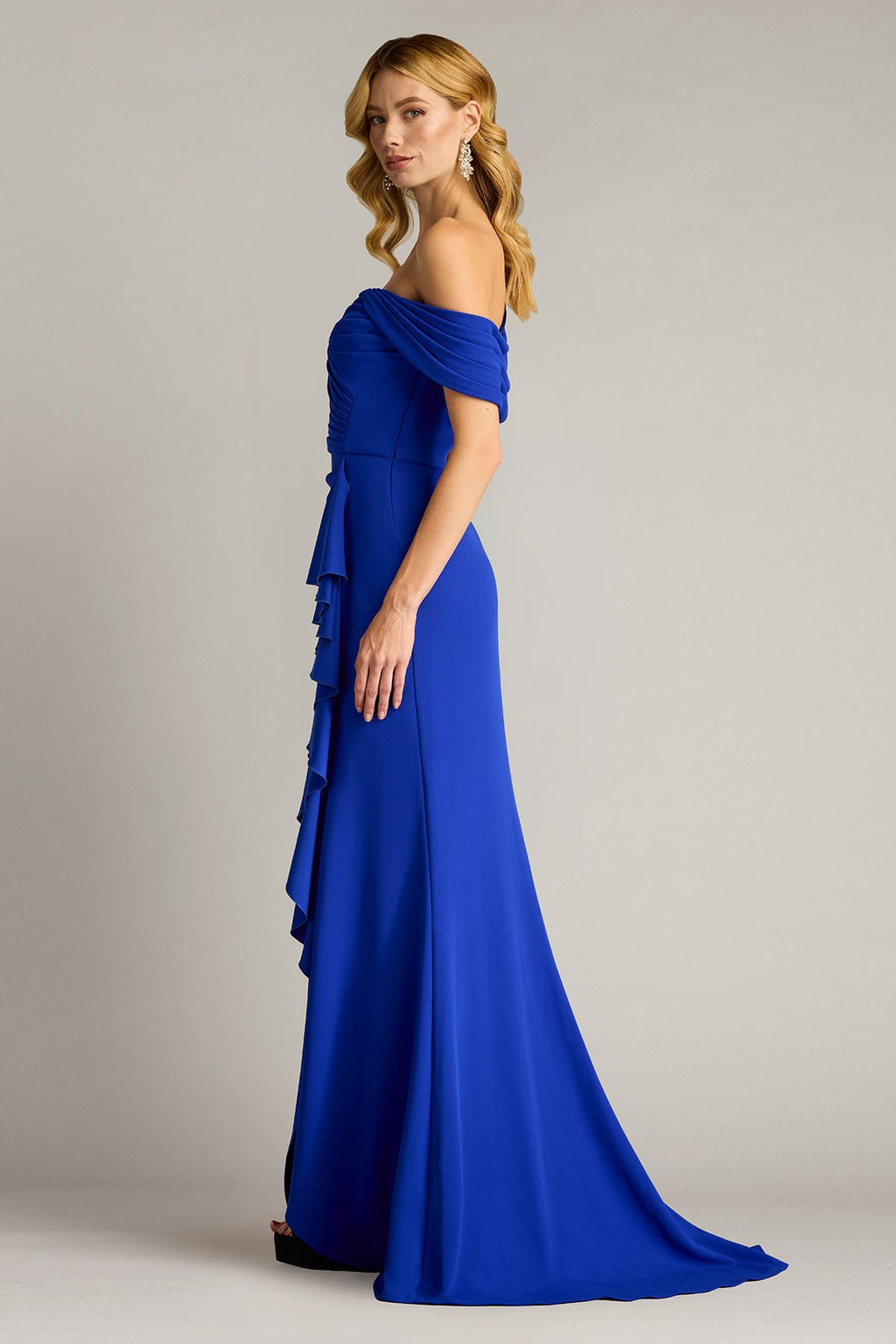 Drea Waterfall Flounce Gown