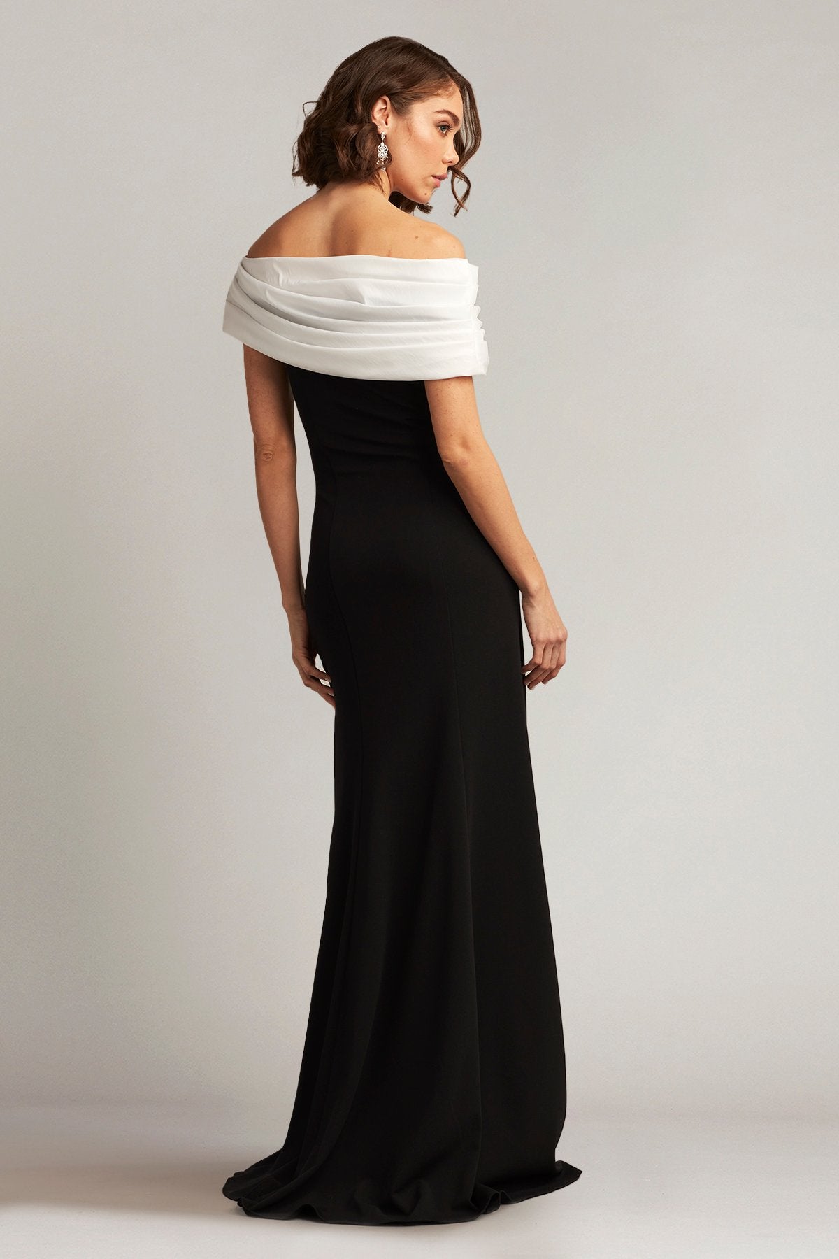 Dalton Two-Tone Off-Shoulder Gown