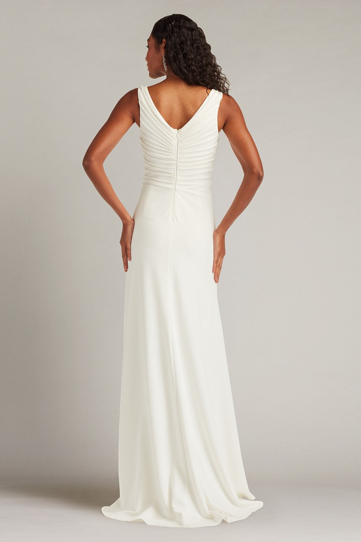 Jessey Twist-Front Gown – Tadashi Shoji Official Online Boutique