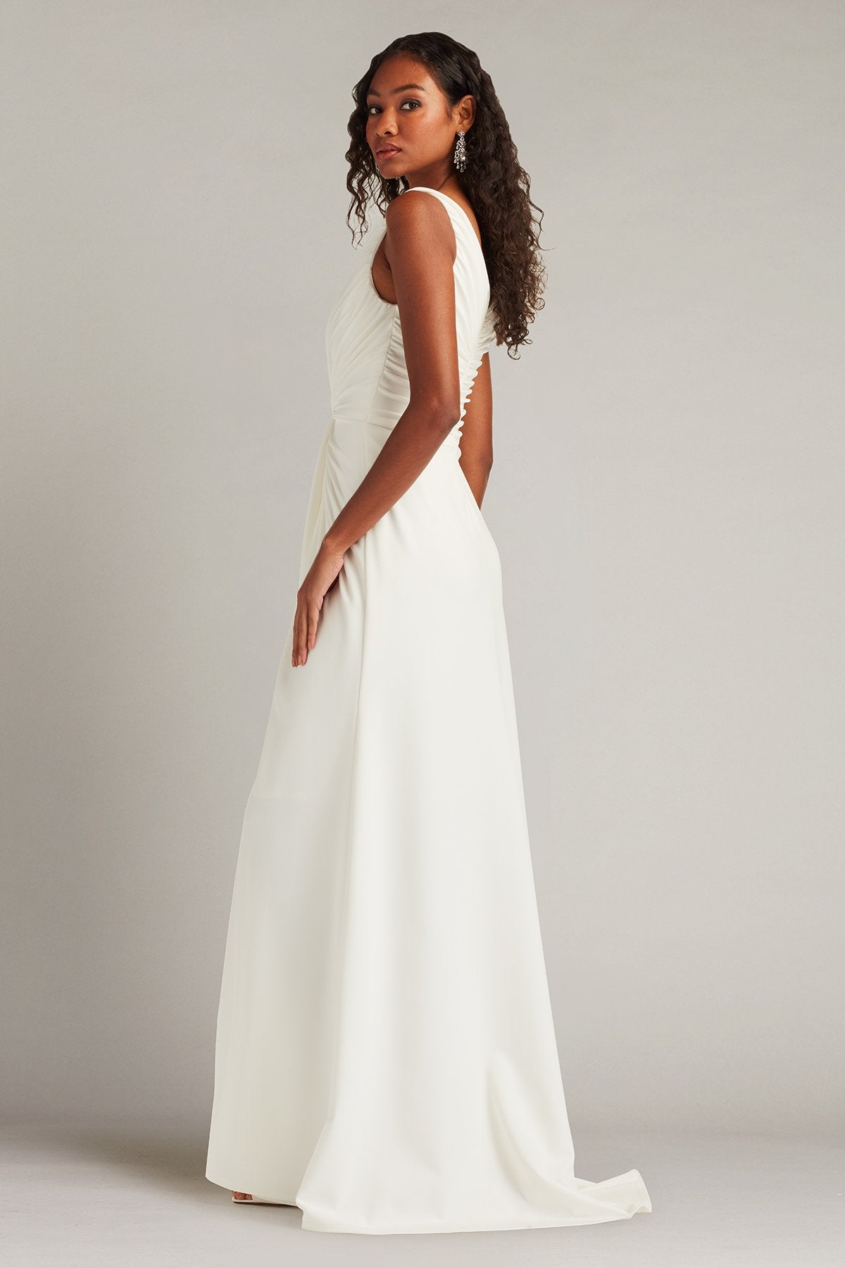 Jessey Twist-Front Gown - Ivory / XXS Jessey Twist-Front Gown - Ivory / XXS