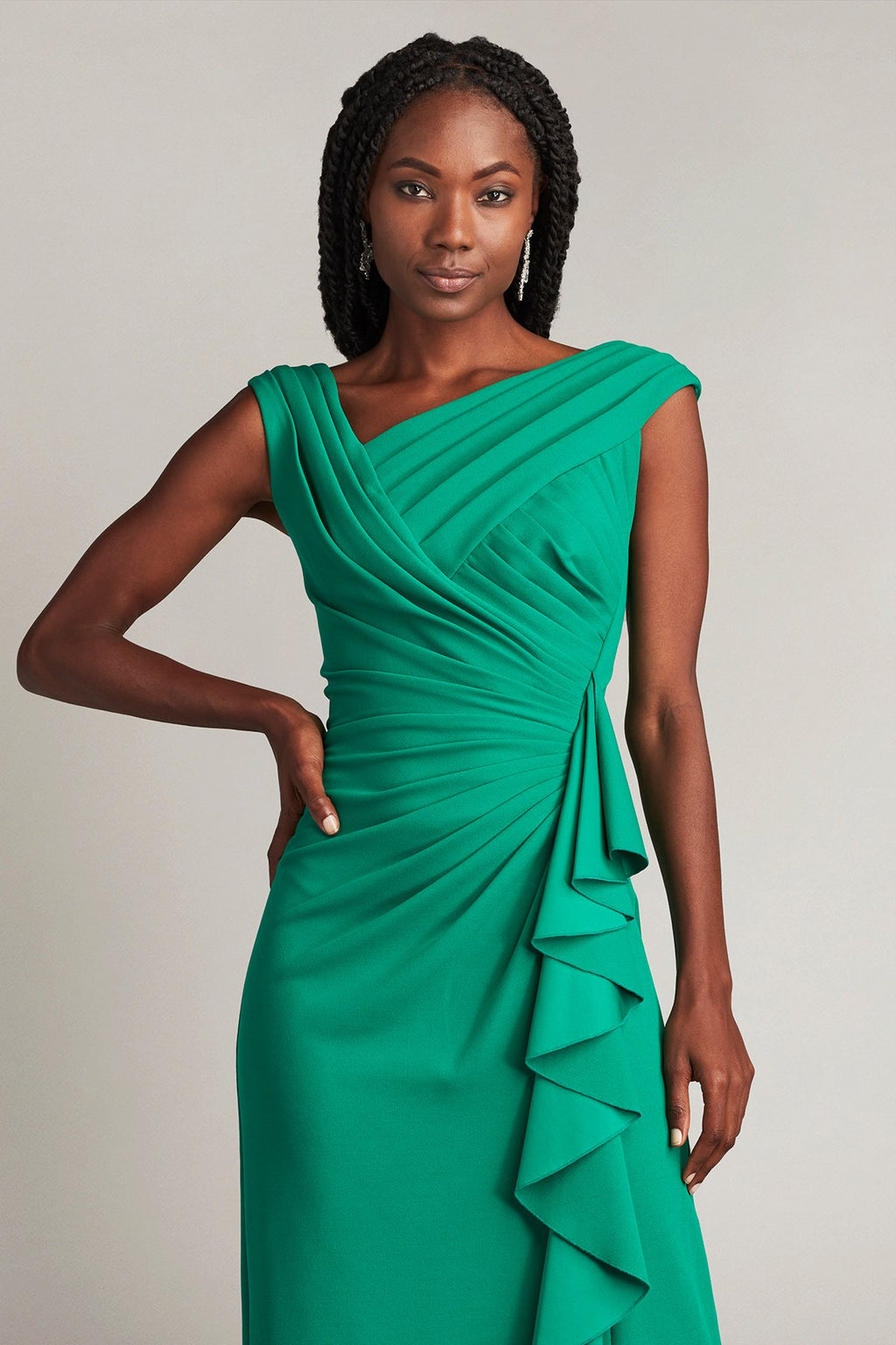 Sperry Cascading Ruffle Gown