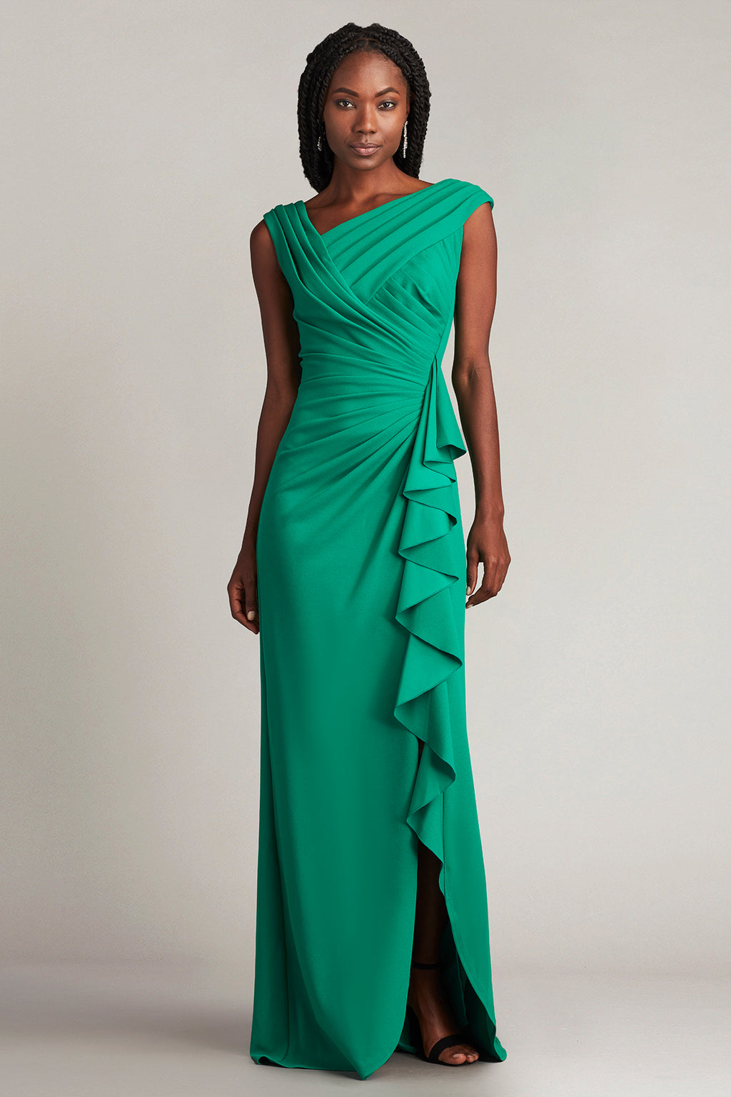 Sperry Cascading Ruffle Gown