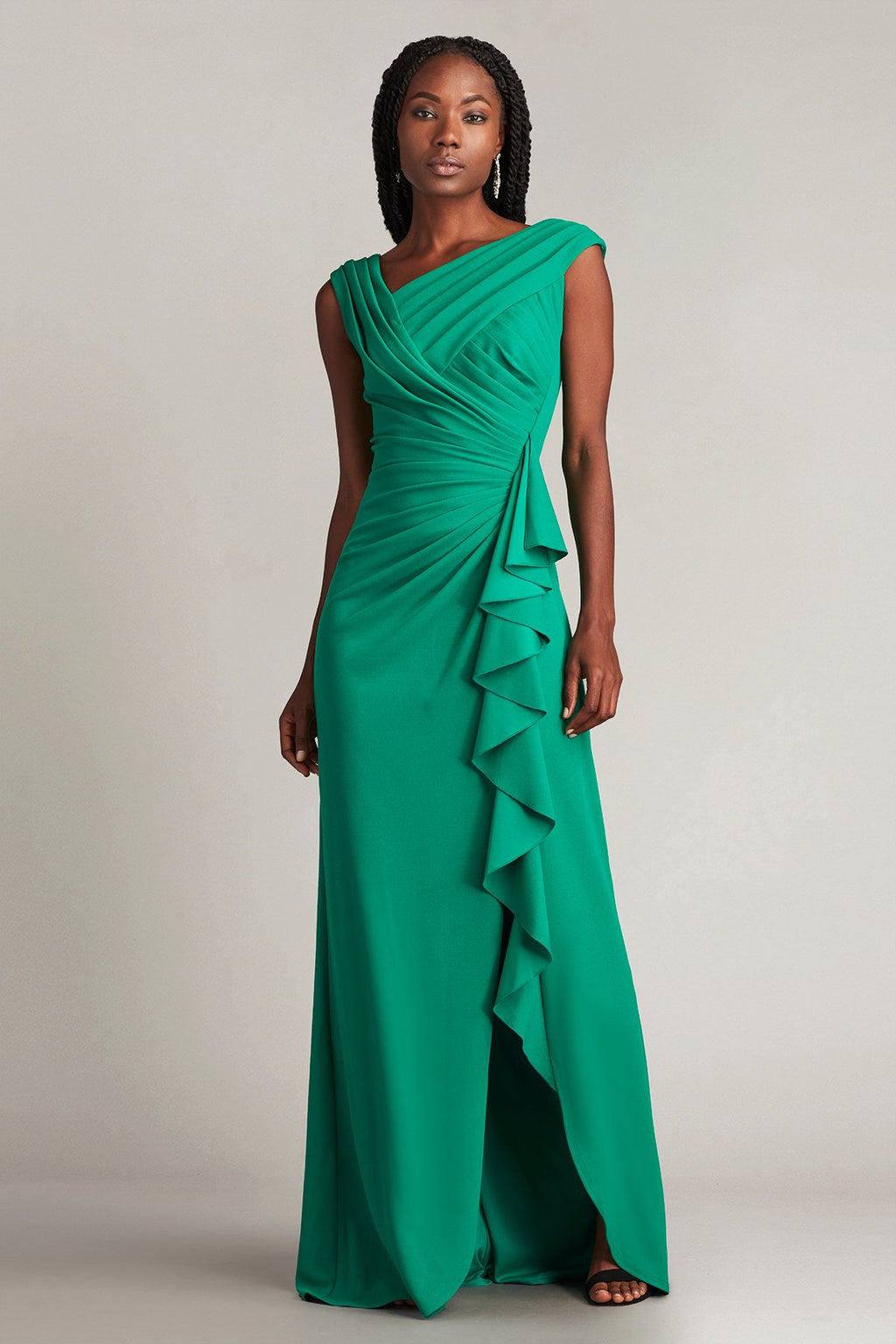 Sperry Cascading Ruffle Gown