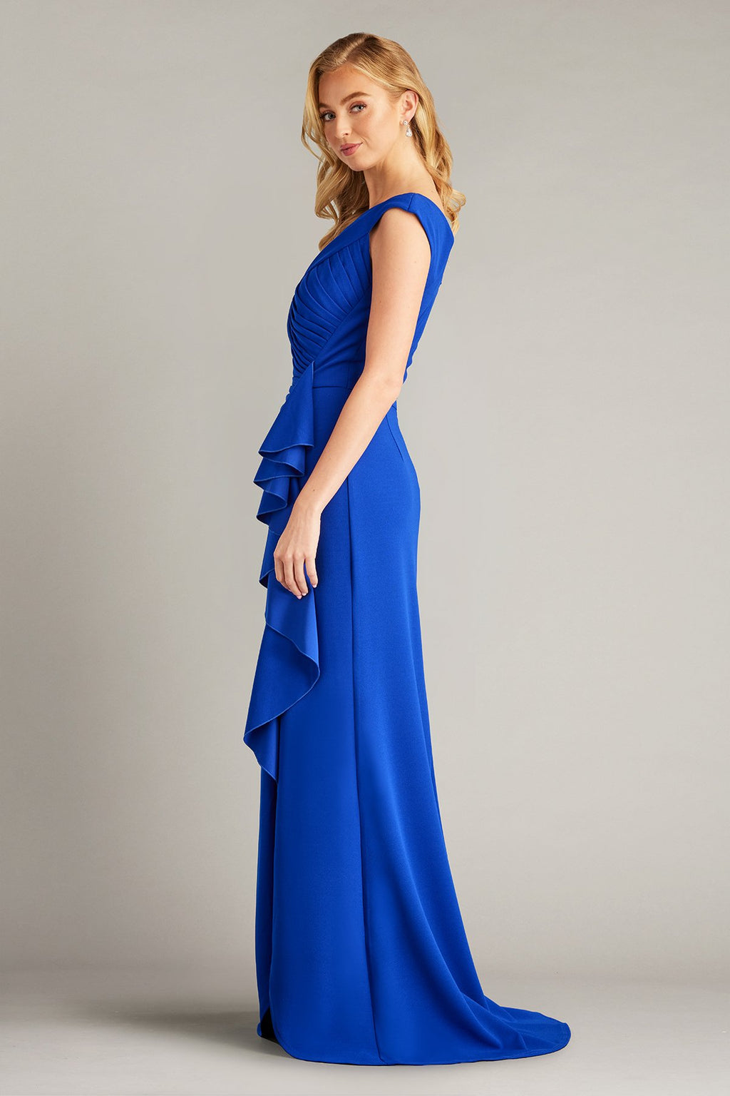 Sperry Cascading Ruffle Gown