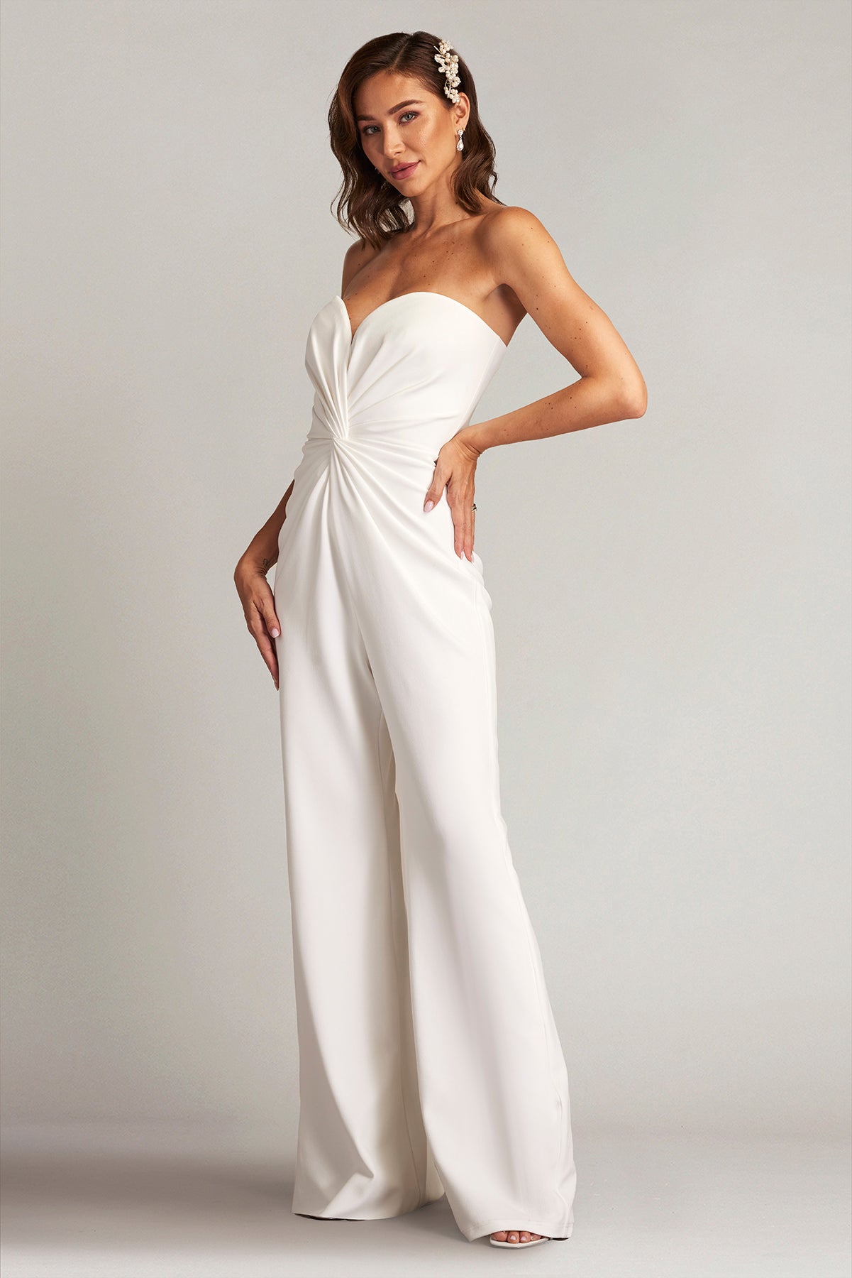 Lucas Twist-Front Jumpsuit IVORY – Tadashi Shoji Official Online