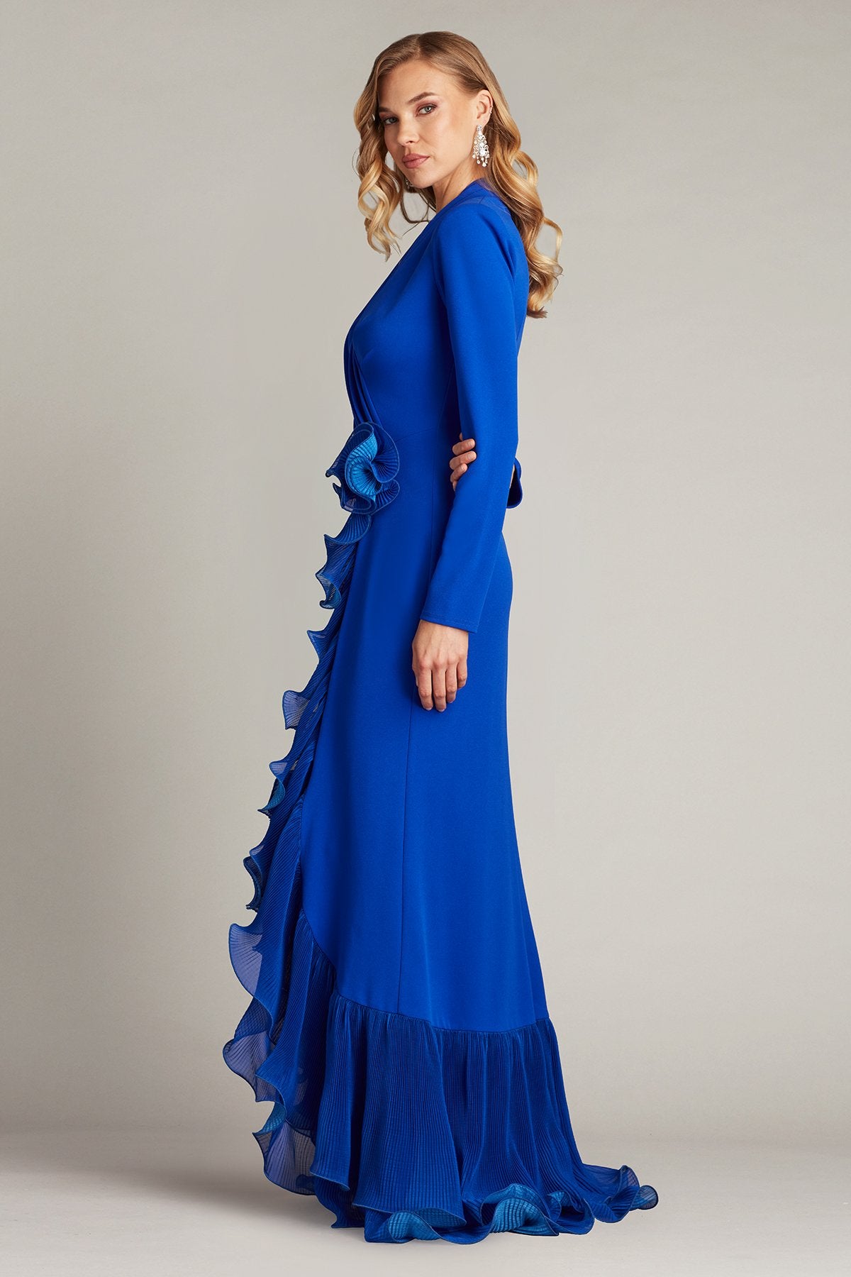 Malone Cascading Ruffle Gown