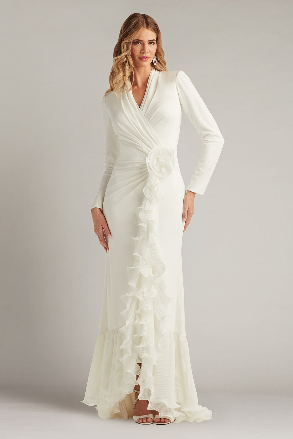 Malone Cascading Ruffle Gown