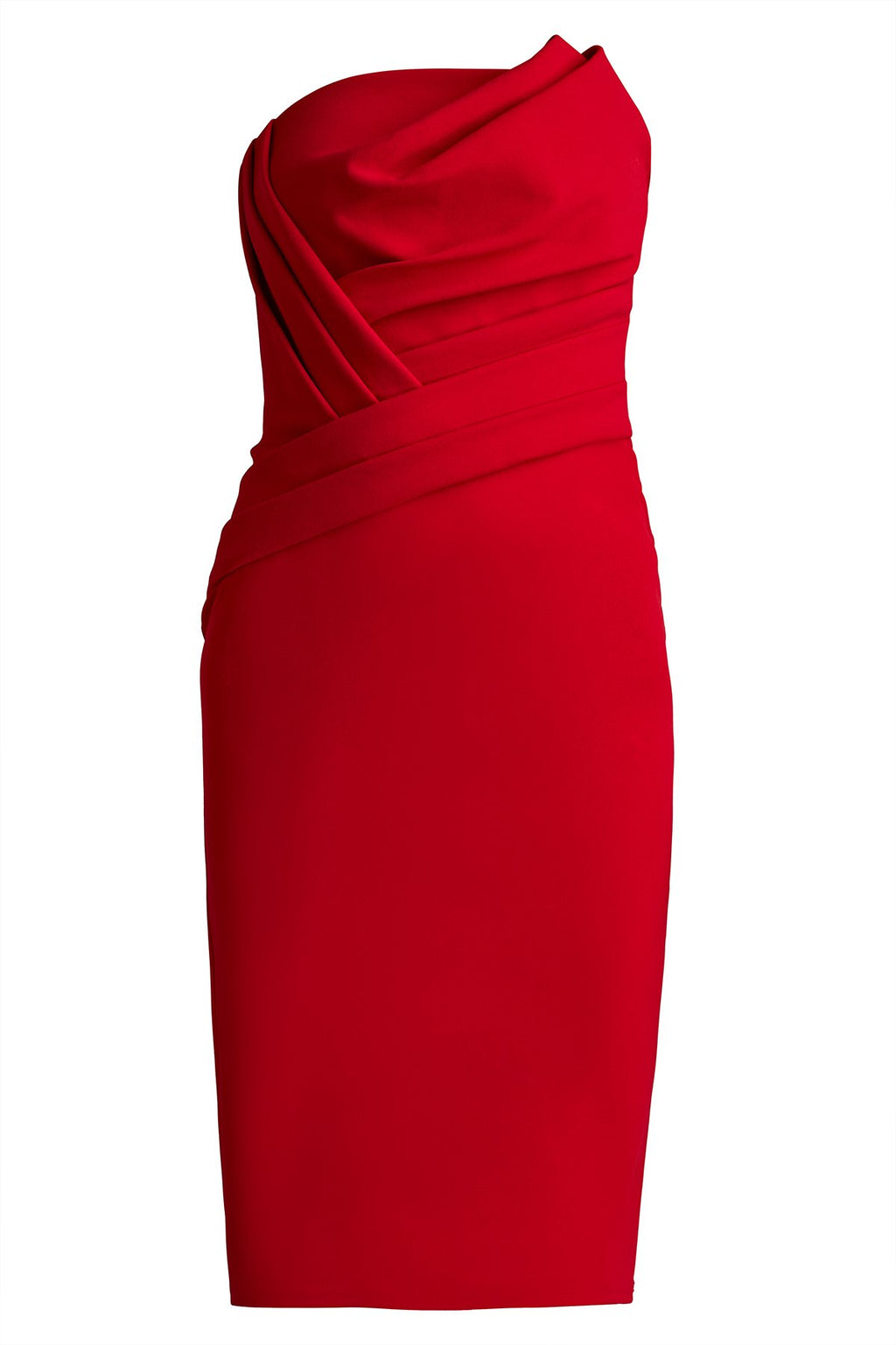 Pique Pleated Cocktail Dress