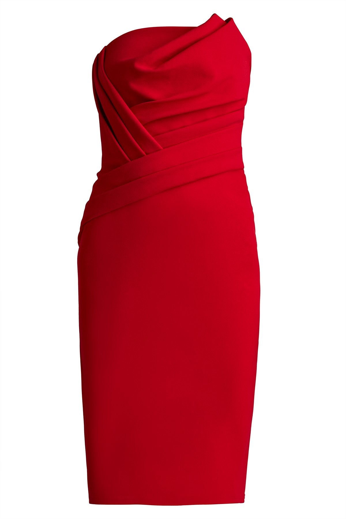 Pique Pleated Cocktail Dress
