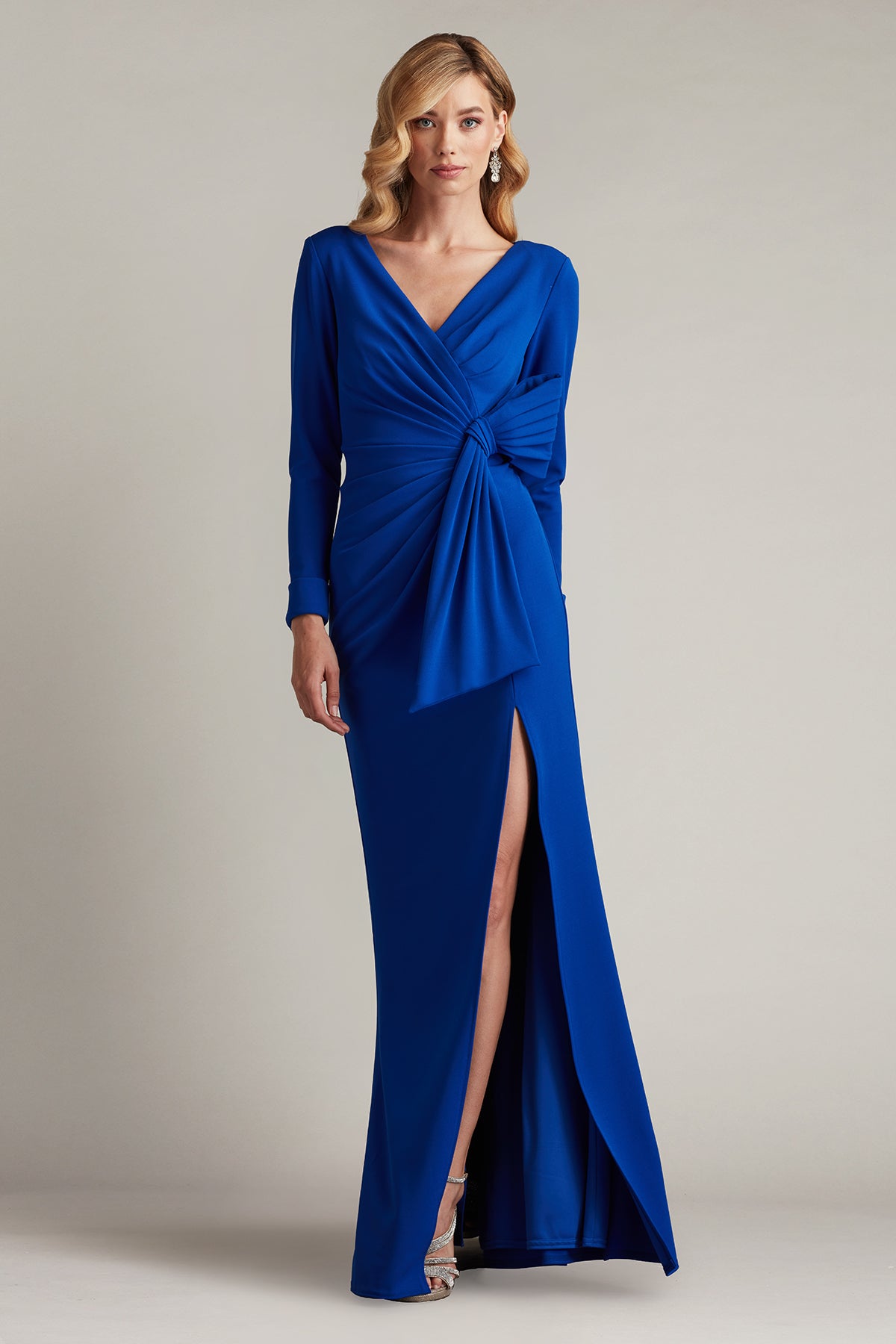 Weldon Draped Half Bow Gown