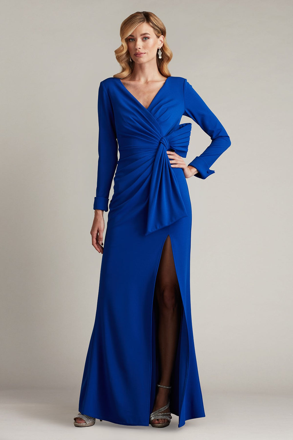 Weldon Draped Half Bow Gown